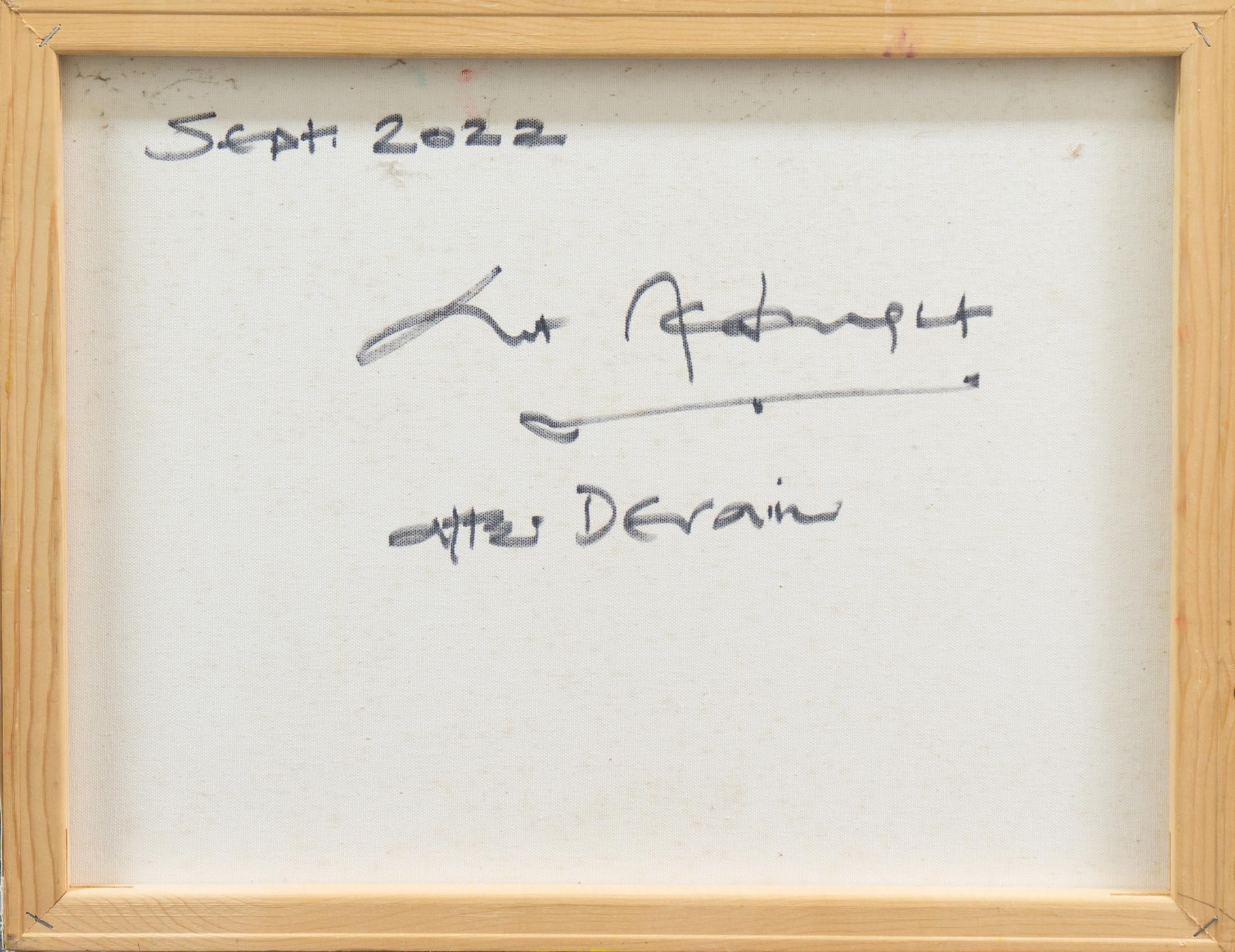Signed verso, 'Ant McNaught', (American, born 1952), dated September 2022 and inscribed 'After Derain'.

This California Post-Impressionist and Abstract Expressionist artist studied at the Esalen Institute with Erin Gafill and Tom Birmingham and,