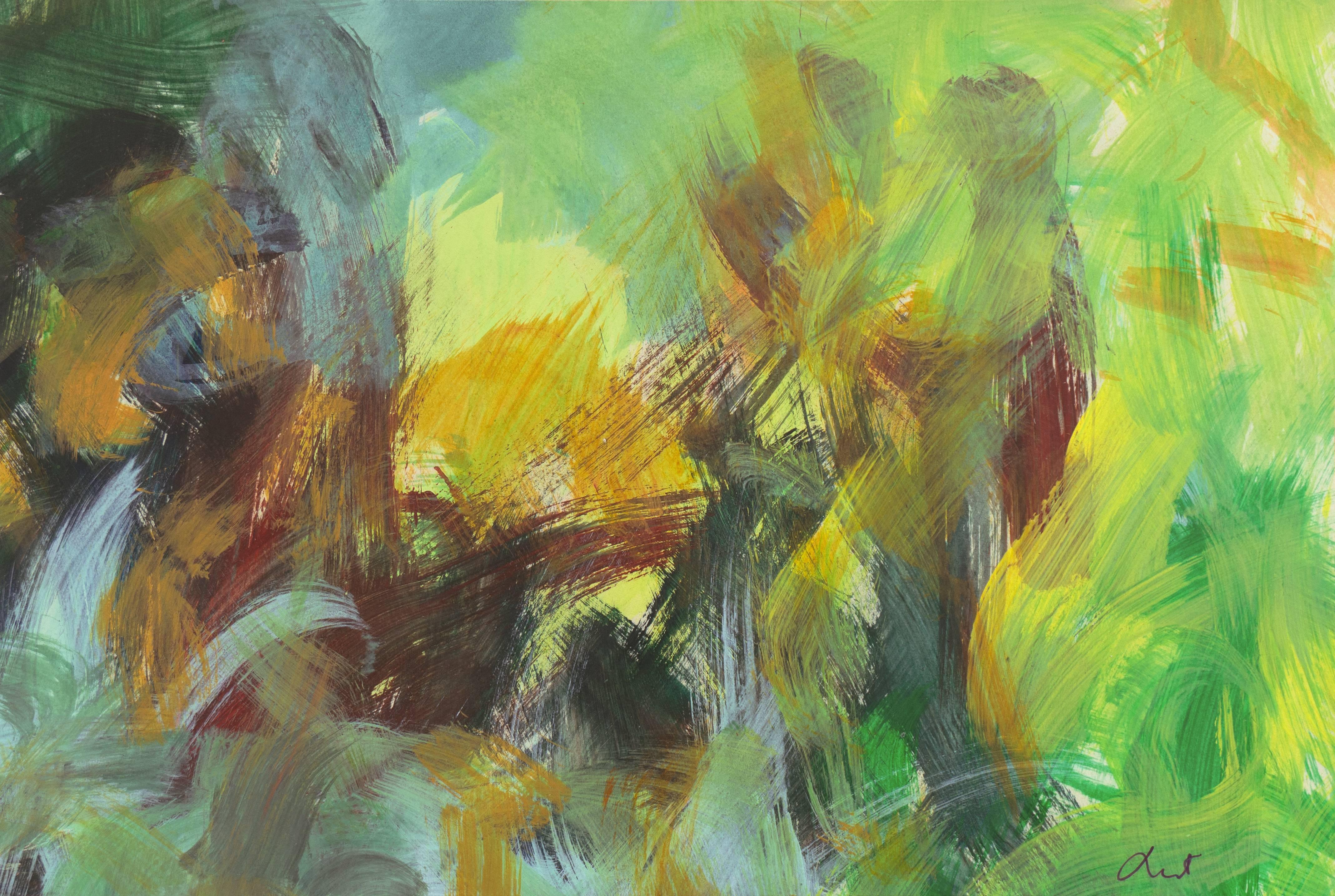 Anthony McNaught Abstract Painting - 'Sabrina's Wedding' Bay Area Abstract, Esalen, California, Santa Cruz Art League