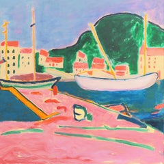 'Port de Vendres', Côte Vermeille, Francia, Porto post impressionista della California