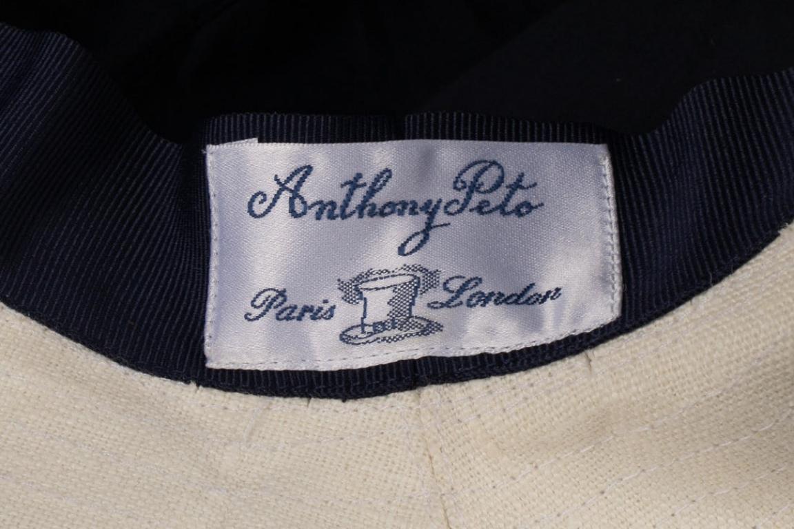 Anthony Peto Linen Top Hat For Sale 2