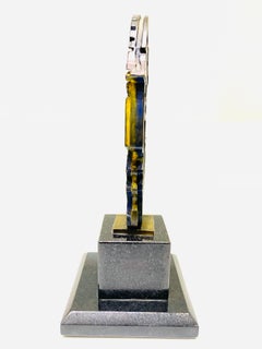 Anthony Quinn Bronze and Black Granite Aztec Ancestors Sculpture 6/45