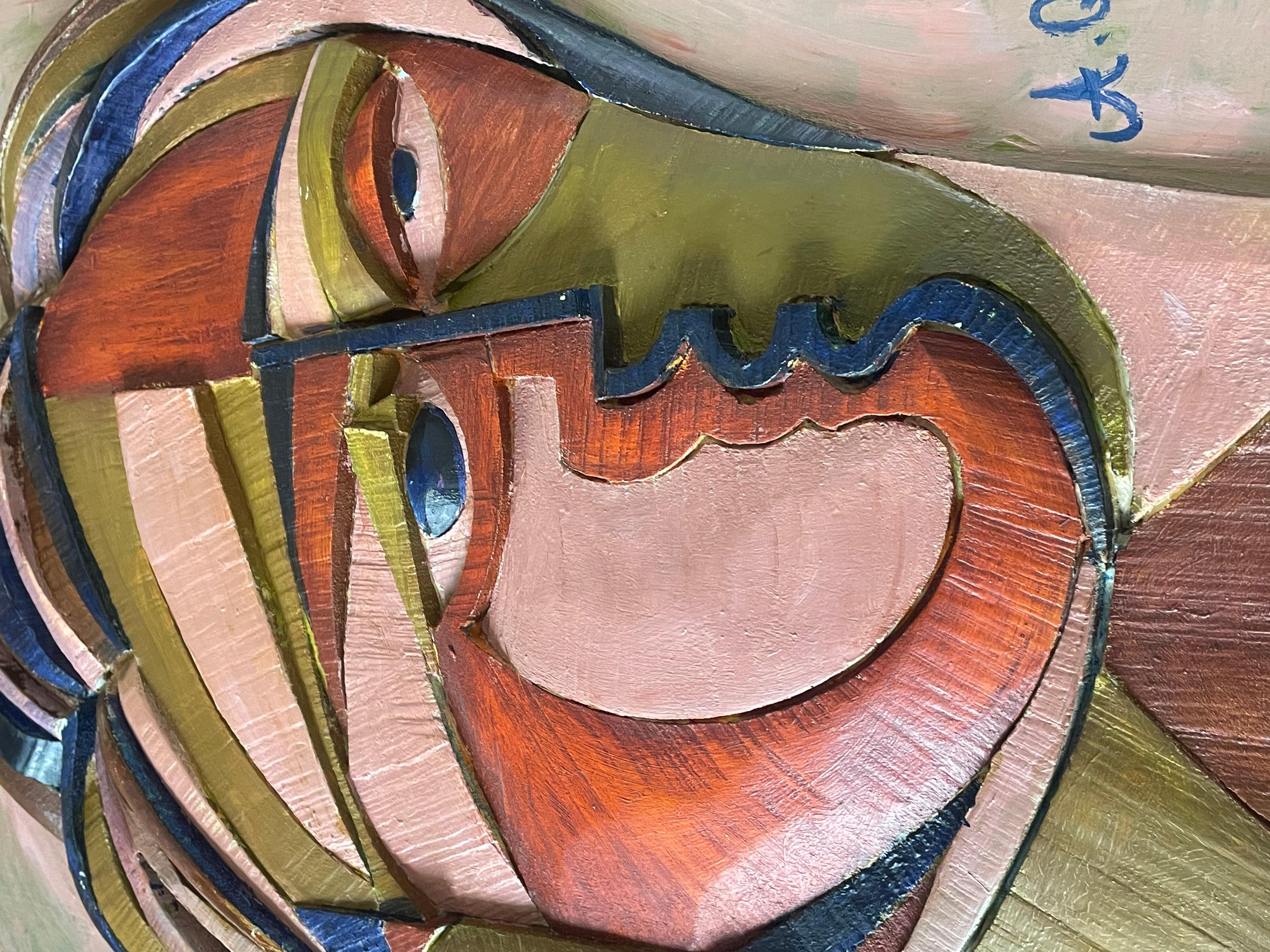 Si tratta di una scultura originale di Anthony Quinn, dipinta a mano e di grandi dimensioni. In ottime condizioni. A mio parere, il miglior pezzo che abbia mai realizzato. Misure 45x41