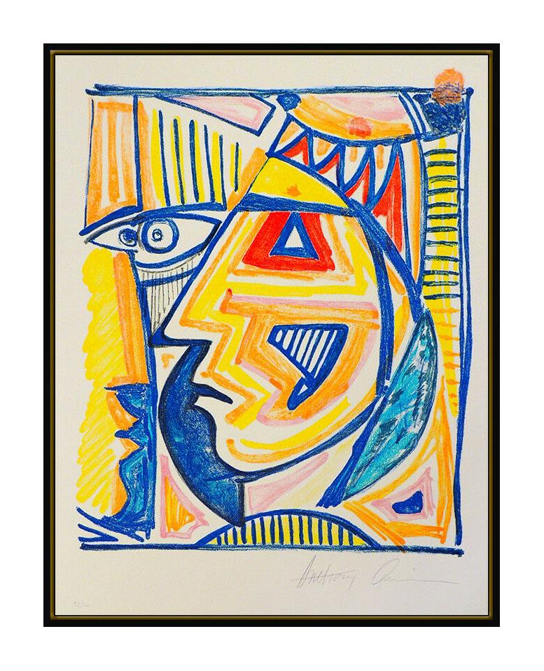 Anthony Quinn The Great Spirit Portfolio 10 Lithographs Hand Signed Cubism Art For Sale 1