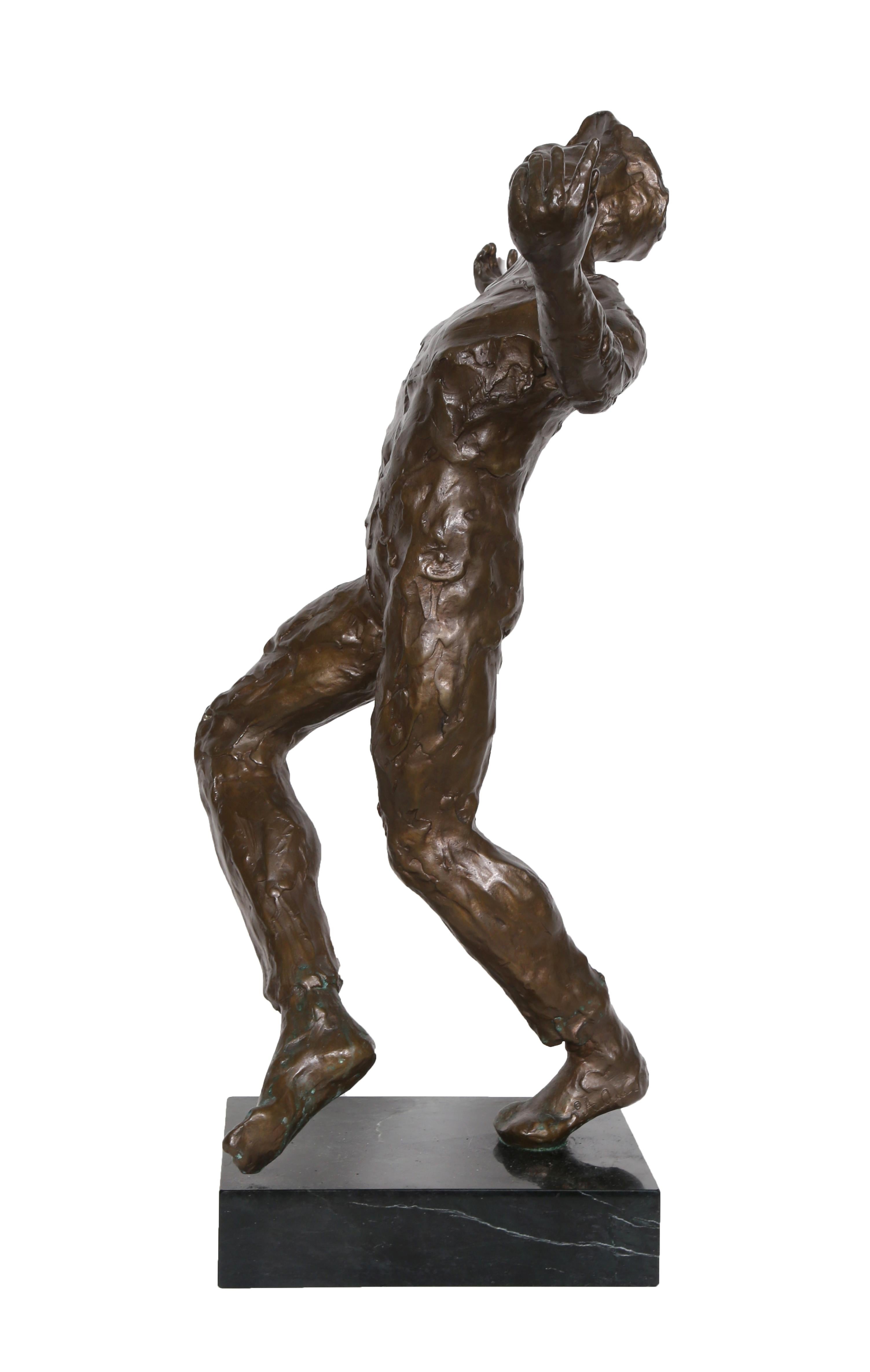 Artist: Anthony Quinn
Title: Song of Zorba 
Year: 1984
Medium: Bronze sculpture on marble base, signature and year inscribed
Size: 24 in. x 20 in. x 9 in. (60.96 cm x 50.8 cm x 22.86 cm)