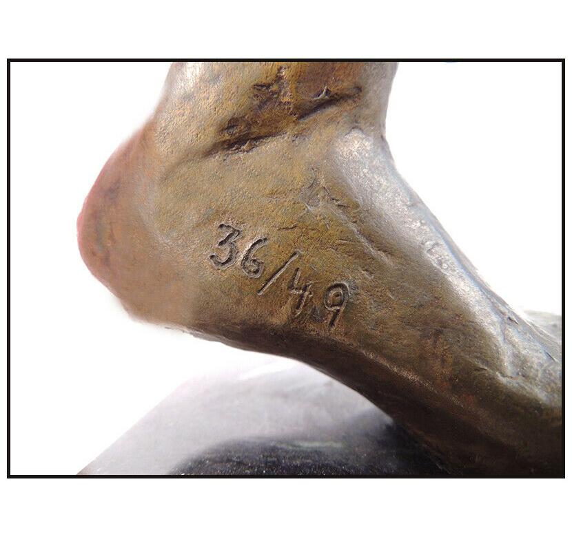 Anthony Quinn Rare & Authentic Signed Bronze Sculpture 