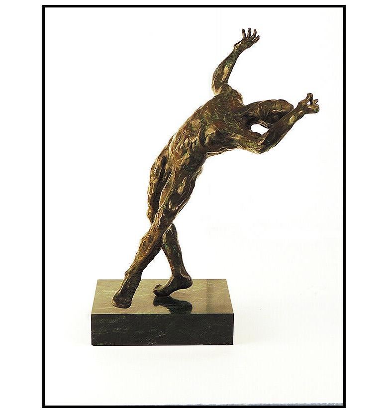 Zorba The Greek Suite - Gold Figurative Sculpture by Anthony Quinn