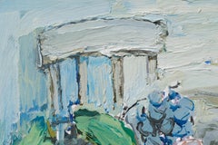 Natura morta astratta moderna con macinino da caffè antico di Anthony Rappa