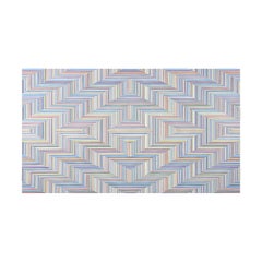 “Either, Or. It’s Simplicated” Colorful Op Art Geometric Abstract Painting