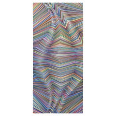 Wave hypnotique Colorful Contemporary Geometric Op Art Optique Illusion Abstraite