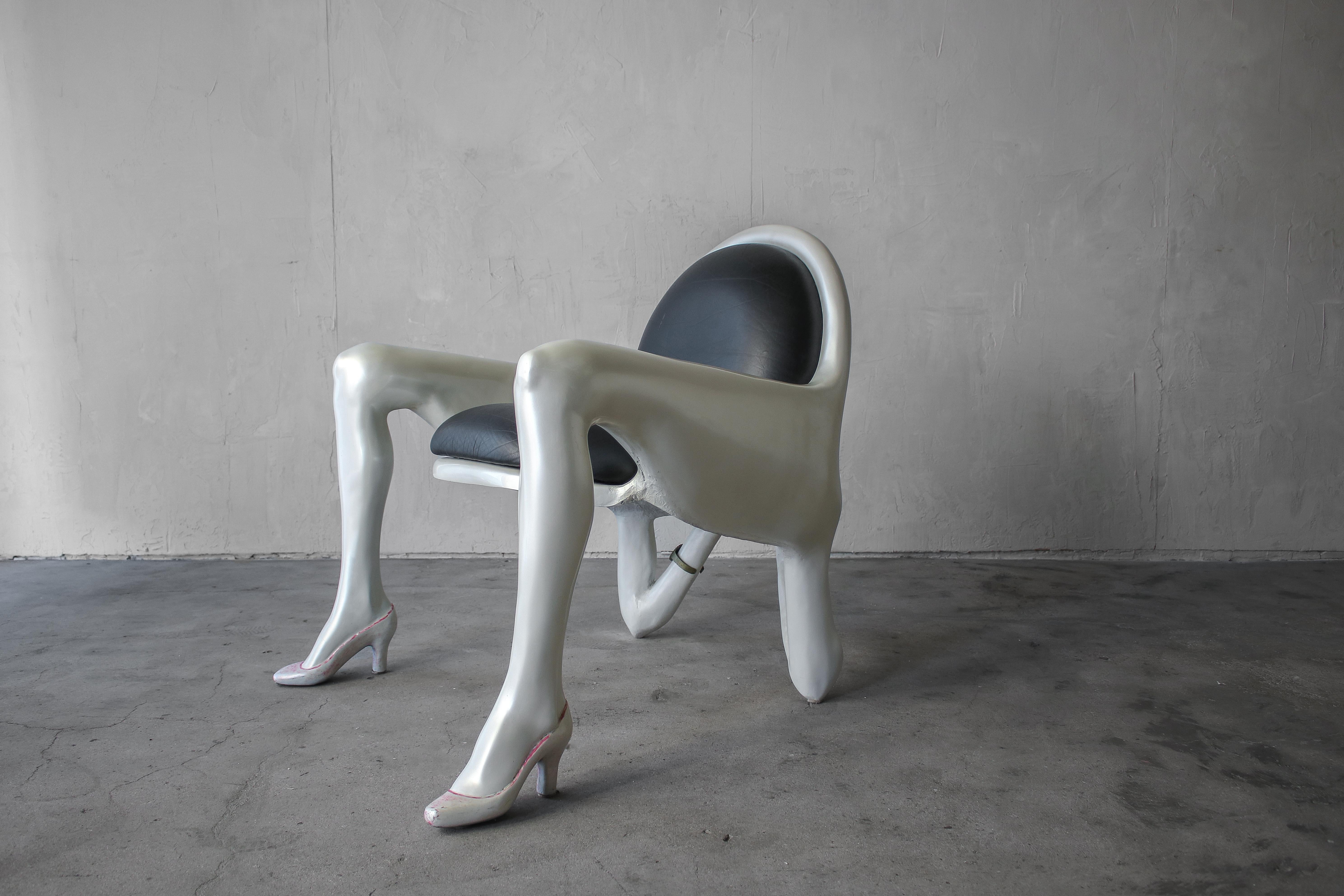 A wonderful sculptural female form chair by English designer, J. Antony Redmile, the 