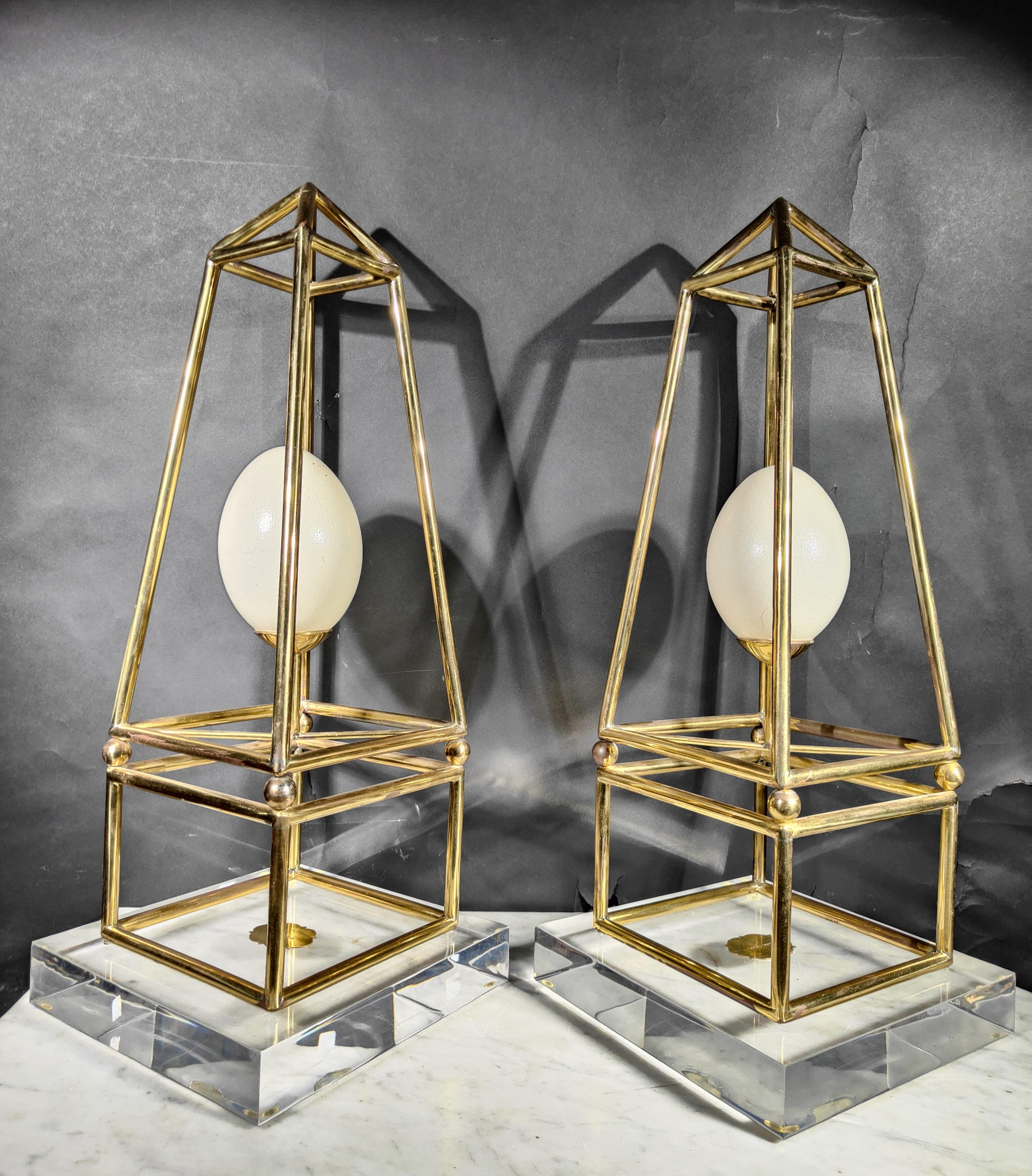Introducing an exclusive pair of bronze obelisks created by the renowned artist Anthony Redmile. These captivating obelisks are not just an expression of elegance but also a masterful fusion of 20th-century sophistication with a touch of modern