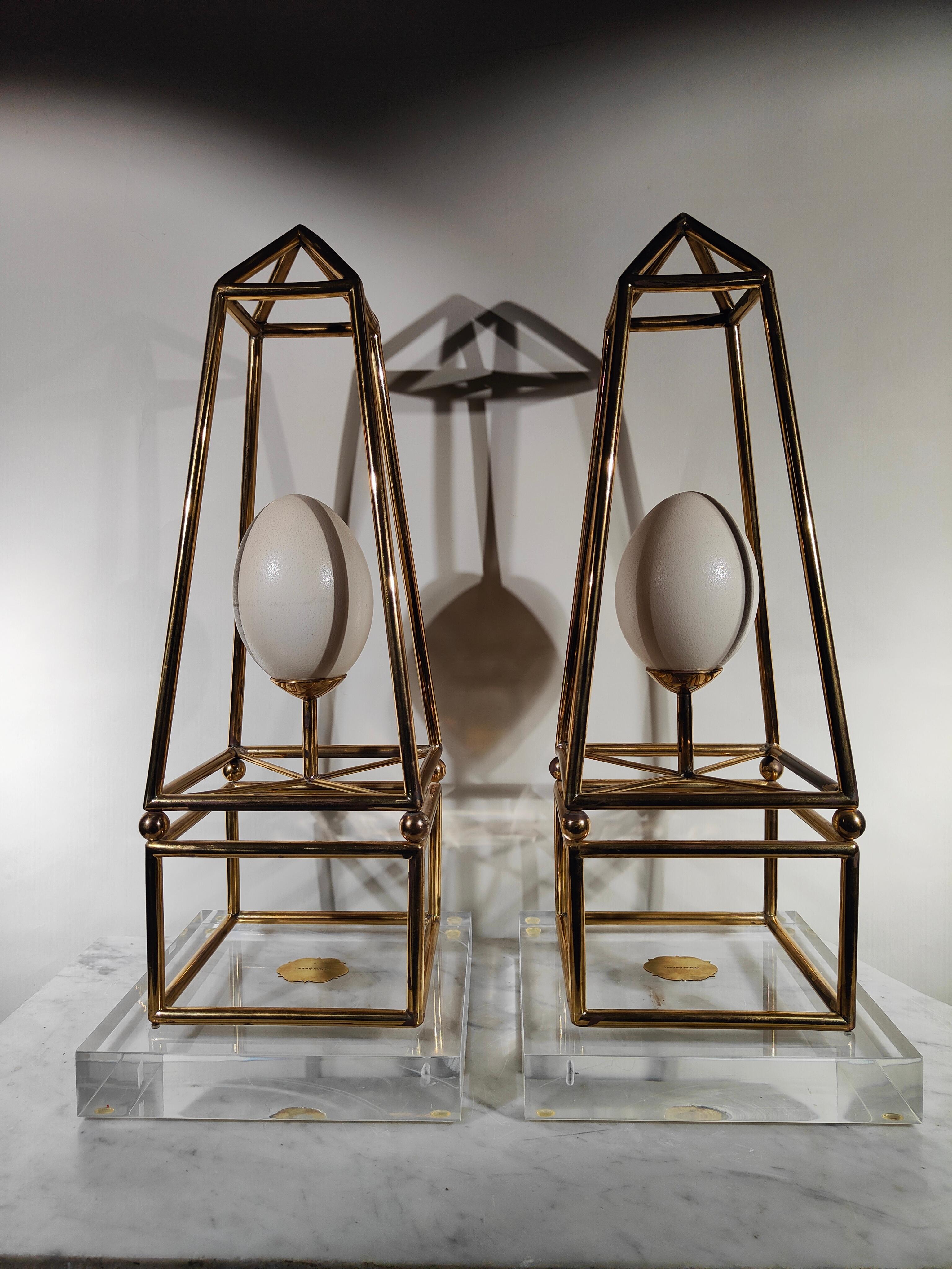Anthony Redmile Bronze Obelisks - Elegant Pair with a Modern Luxe Touch In Good Condition For Sale In Madrid, ES