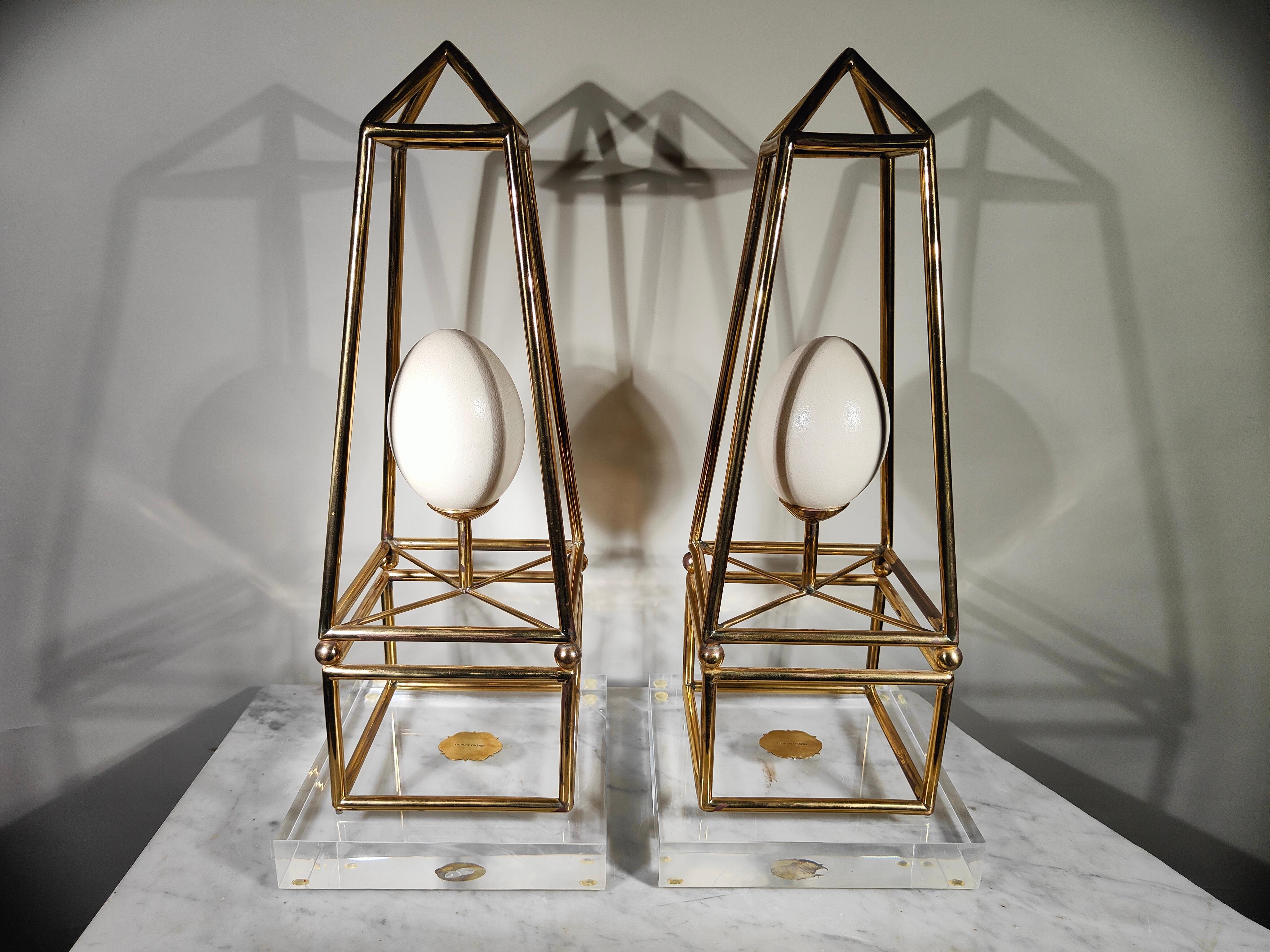 Late 20th Century Anthony Redmile Bronze Obelisks - Elegant Pair with a Modern Luxe Touch For Sale