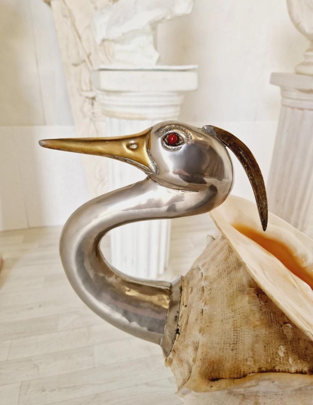 British Anthony Redmile London Stork Sculpture 1970 For Sale