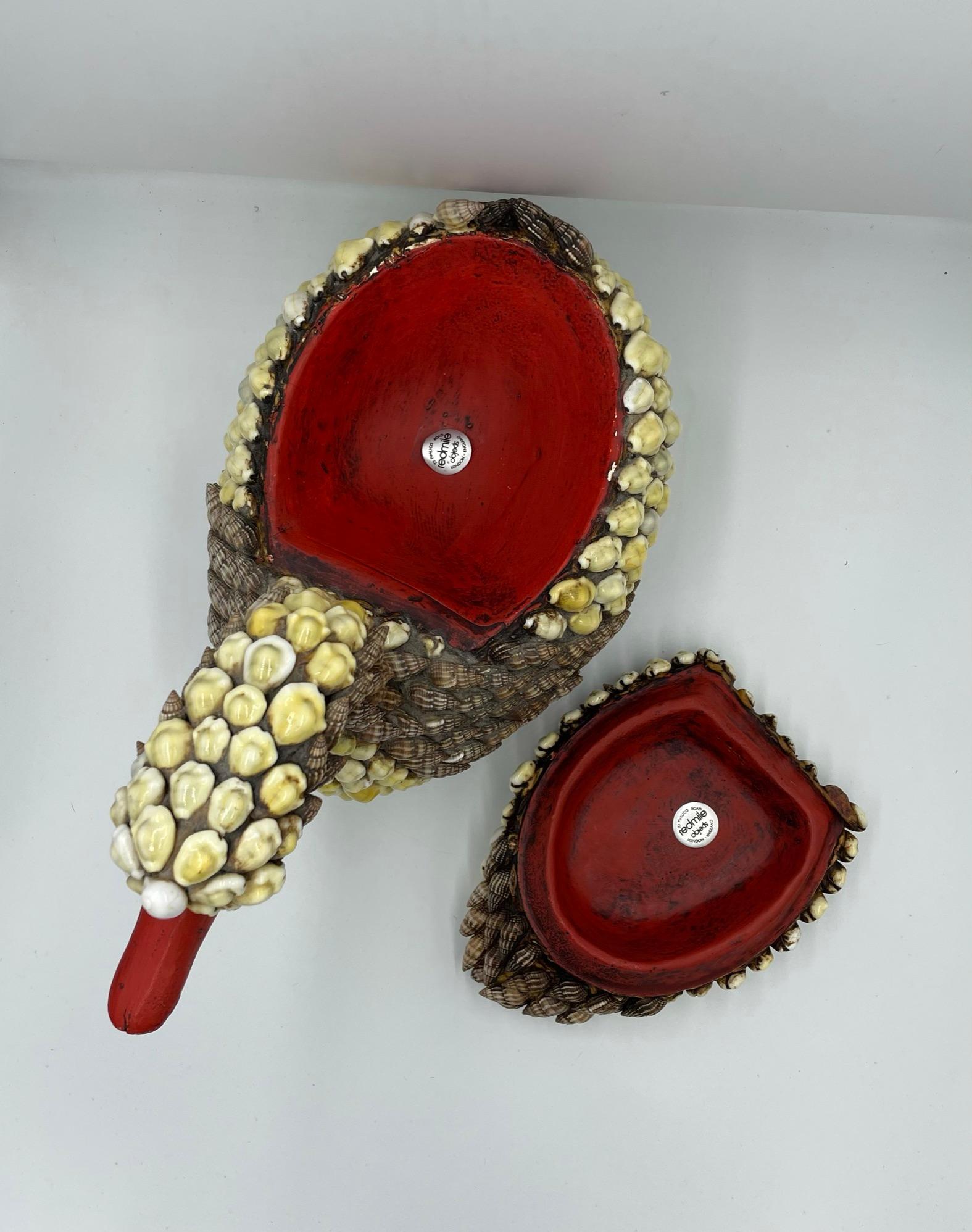 Anthony Redmile Muschel verkrustete Ente oder Swan Box Redmile Objects London England im Angebot 1
