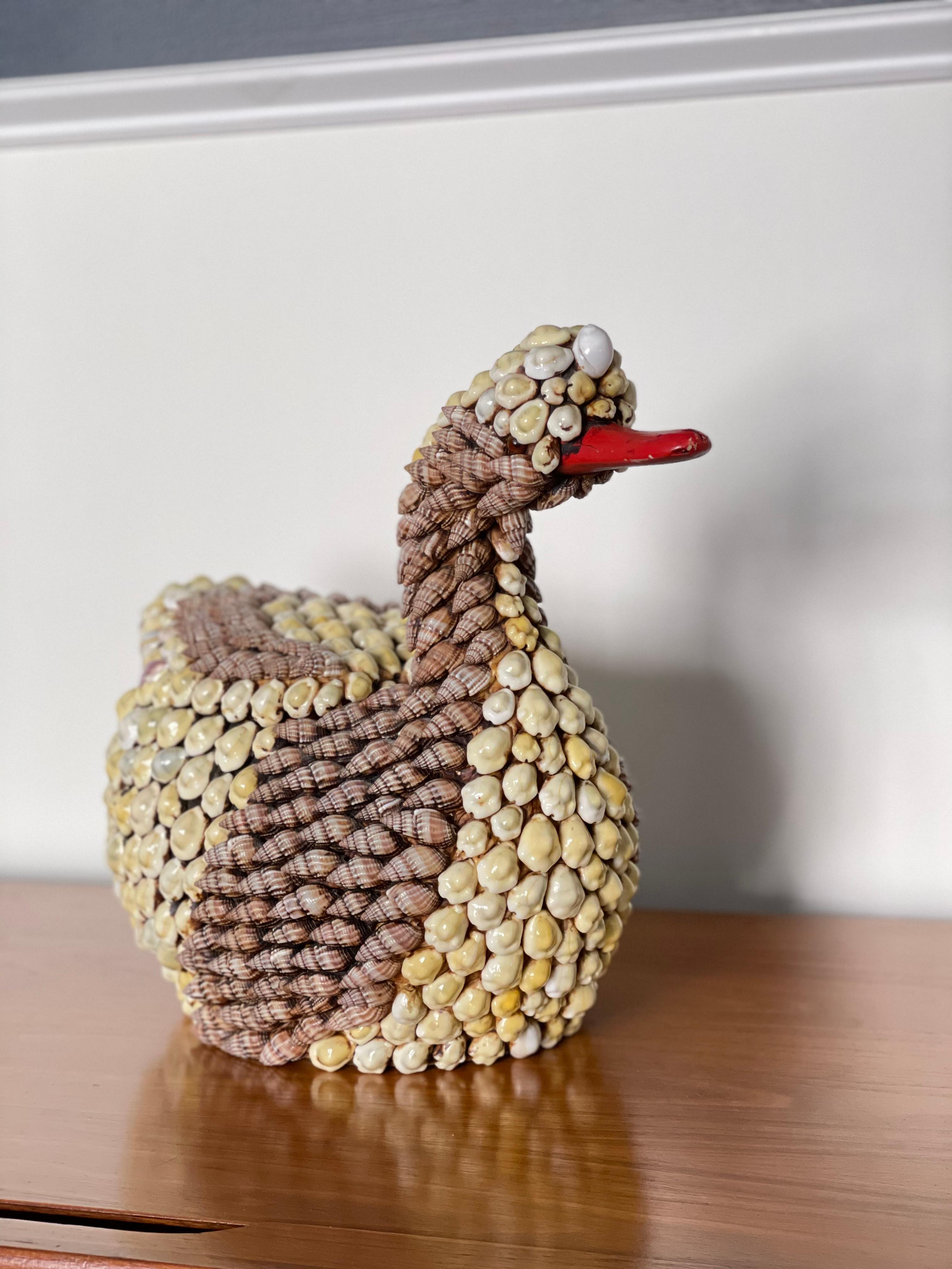 Anthony Redmile Shell Encrusted Duck or Swan Box Redmile Objects London England For Sale 1
