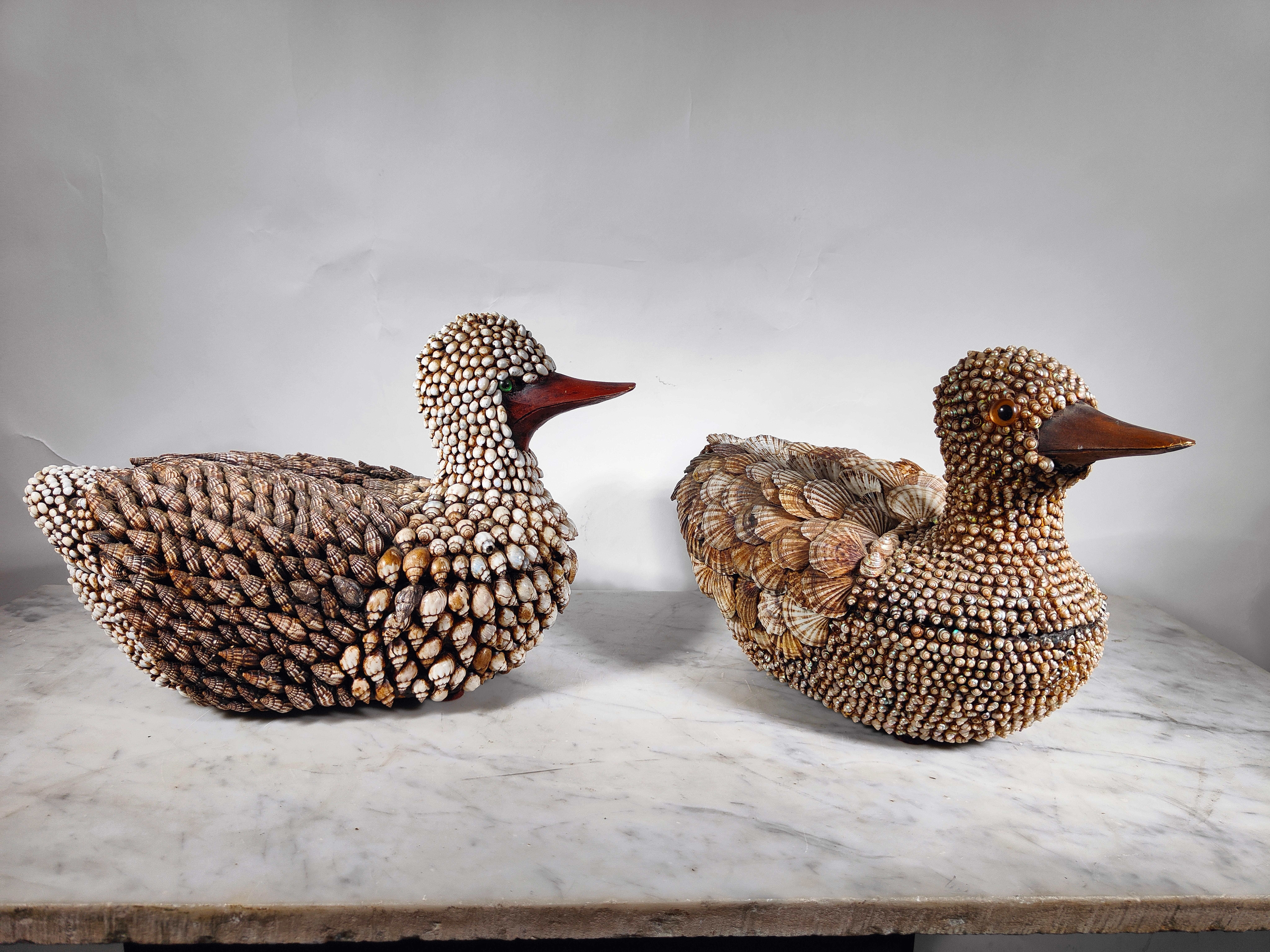 Anthony Redmile Shell Encrusted Ducks Boxes For Sale 7