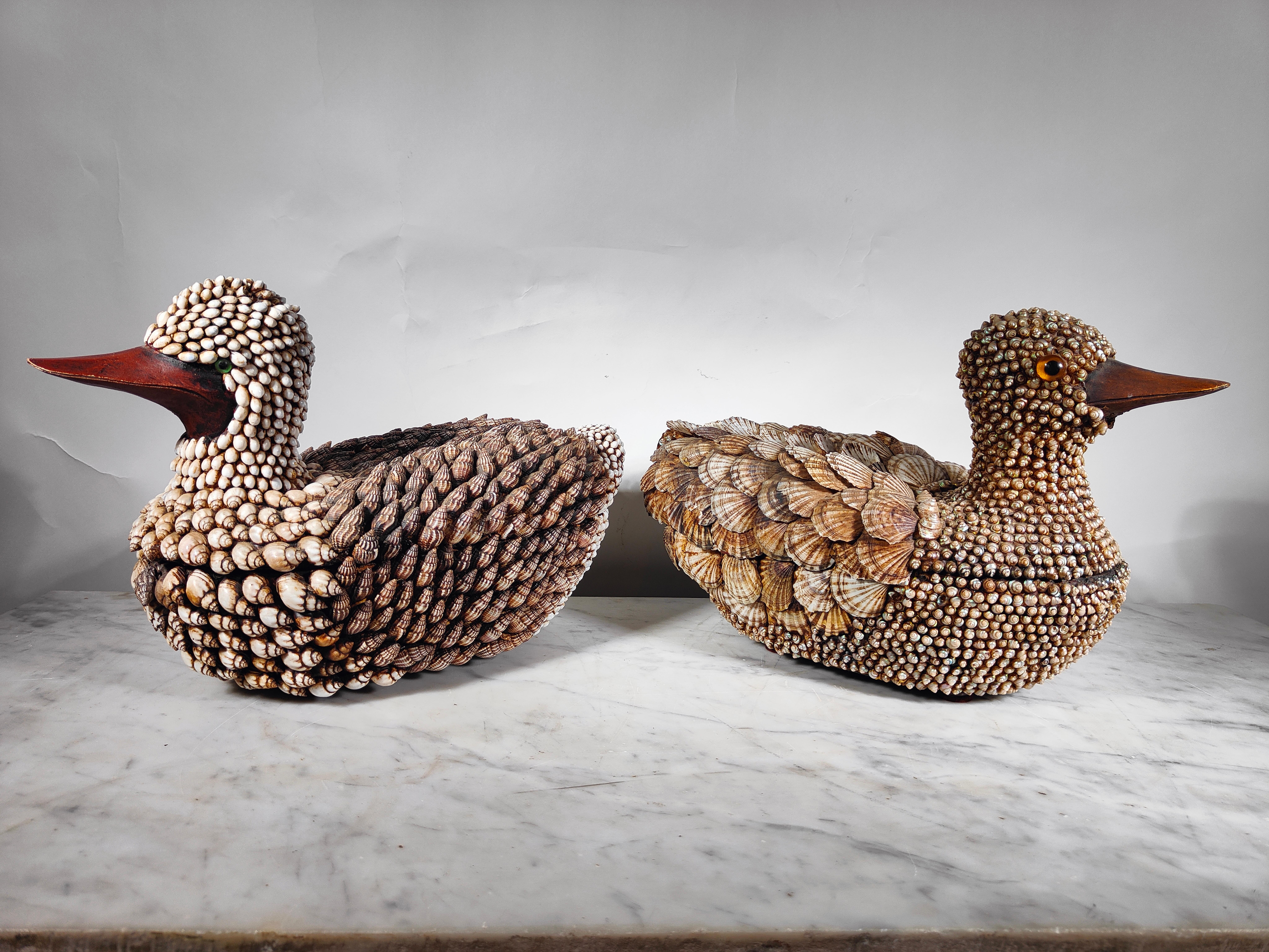 Anthony Redmile Shell Encrusted Ducks Boxes For Sale 2