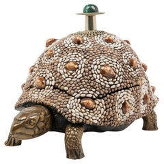 Vintage Anthony Redmile Shell Encrusted Turtle Box