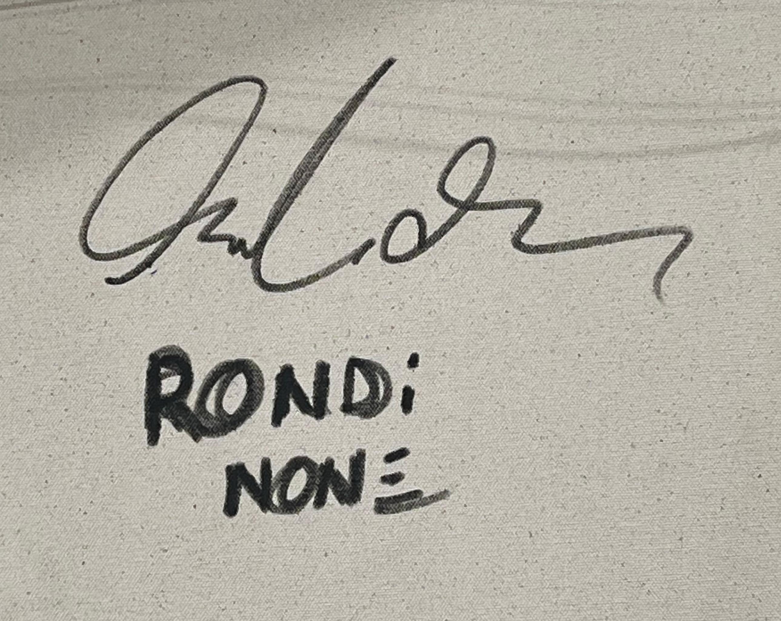 Abstraktes, gestisches Acrylgemälde „Elmo“, 2022 (Moderne), Painting, von Anthony Rondinone