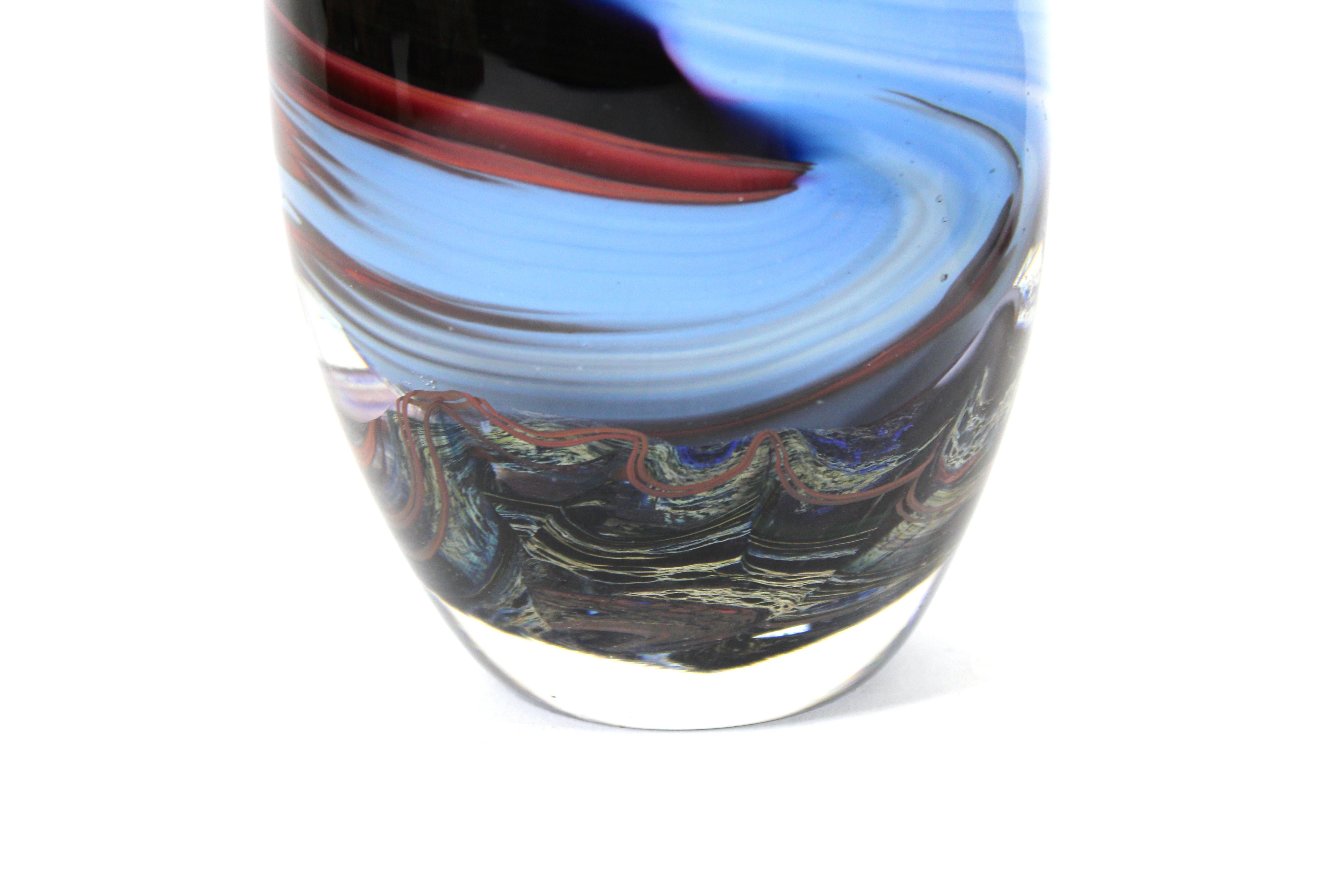 European Anthony Stern Modern Art Glass Vase