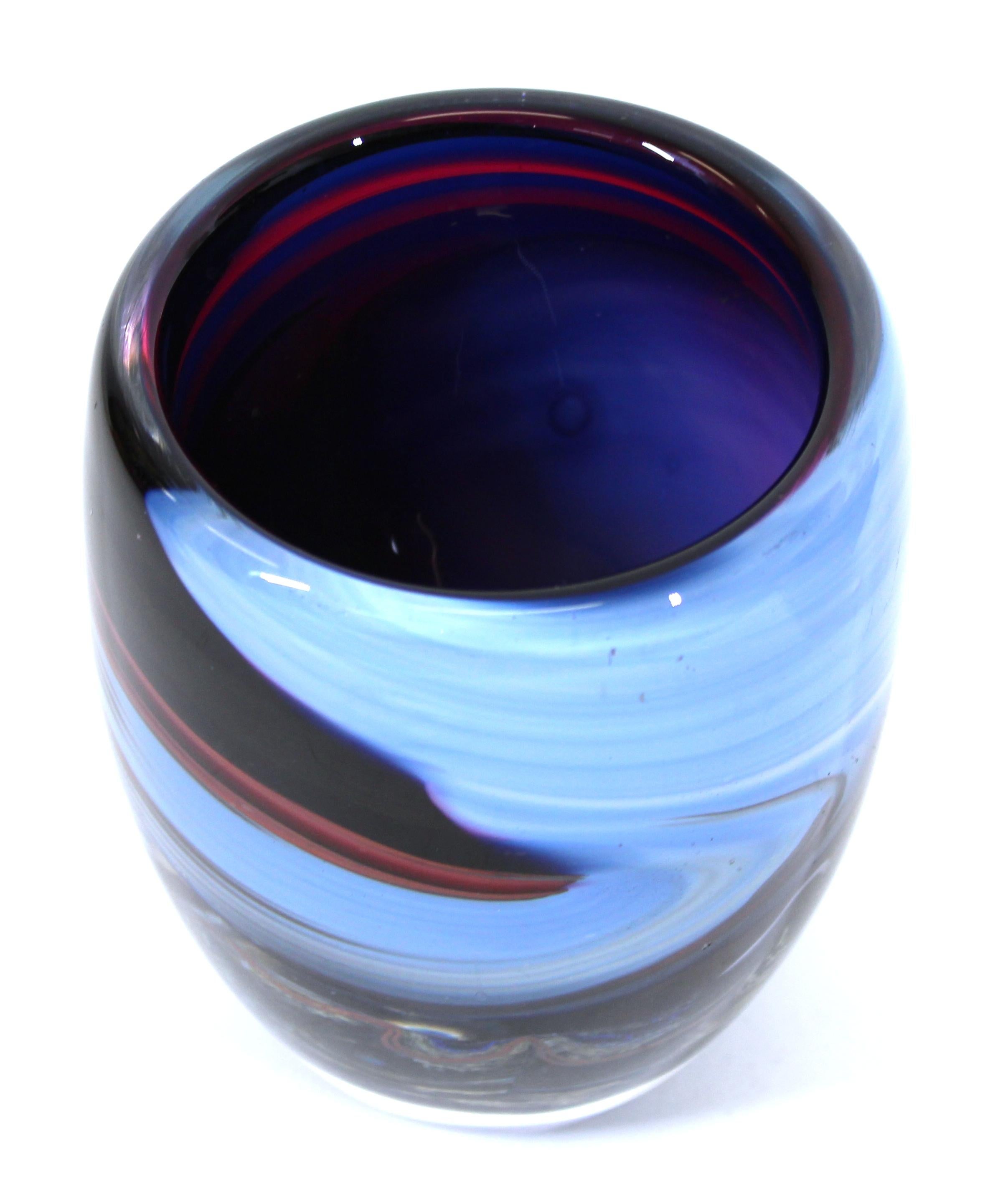 Anthony Stern Modern Art Glass Vase In Good Condition In New York, NY