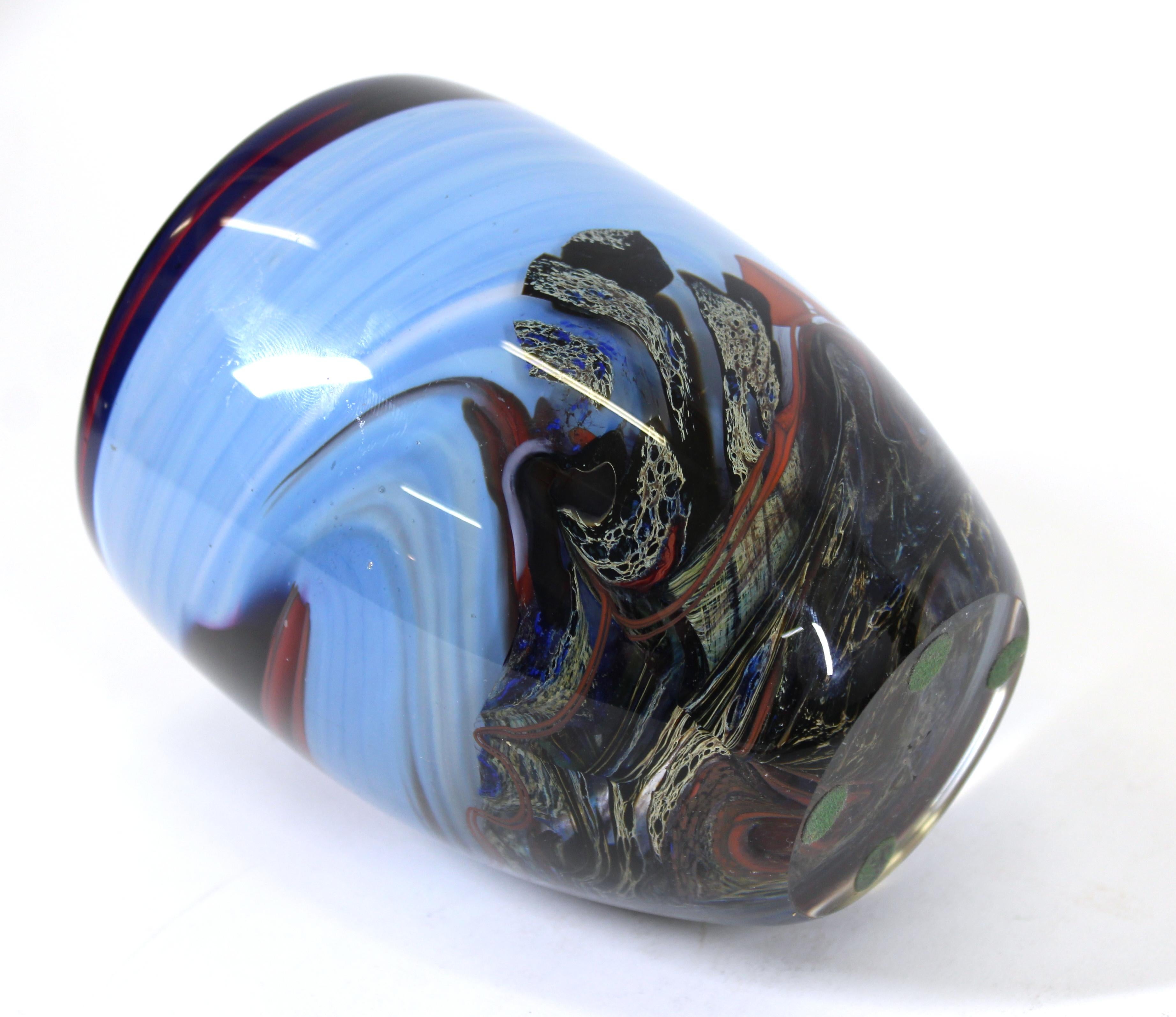 20th Century Anthony Stern Modern Art Glass Vase
