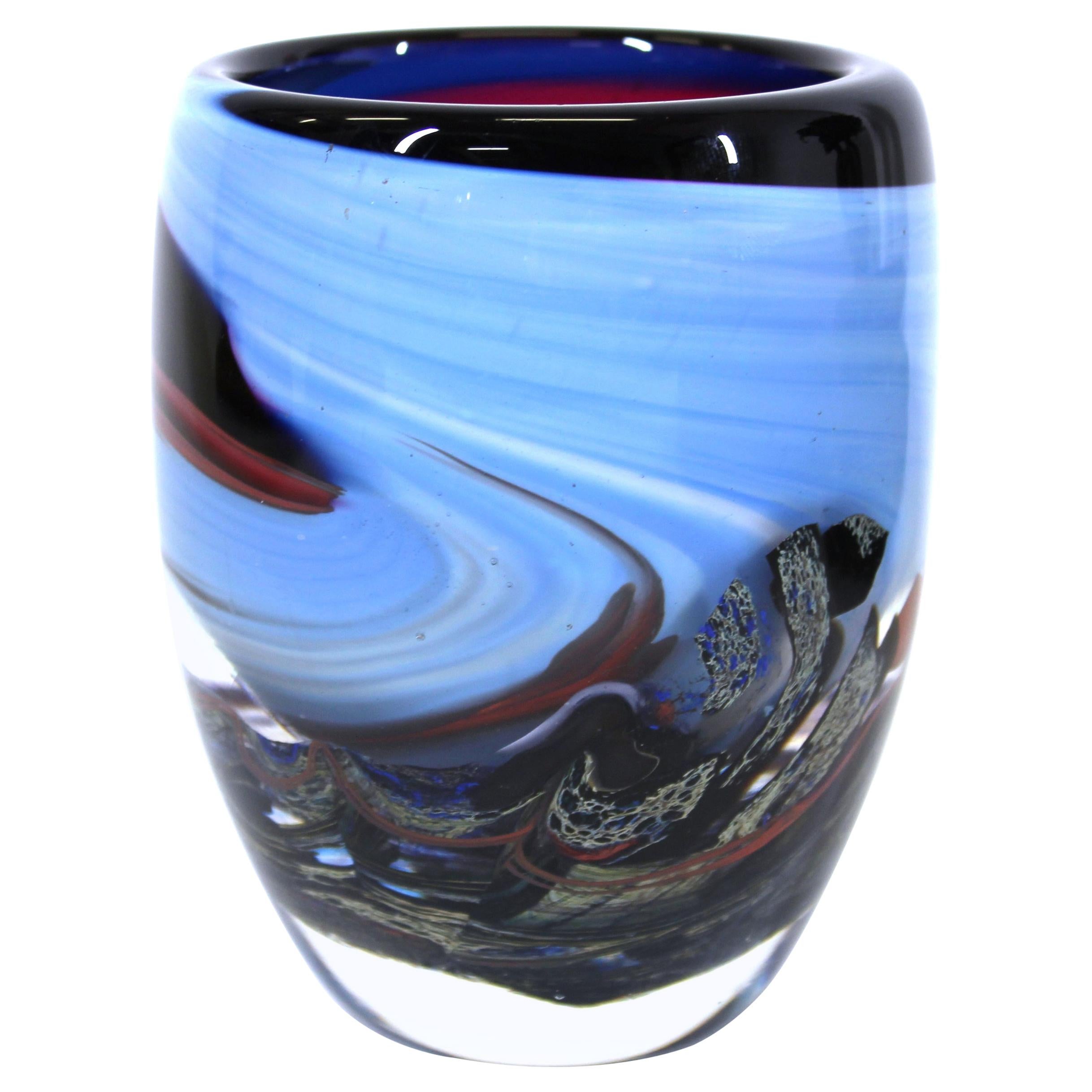 Anthony Stern Modern Art Glass Vase