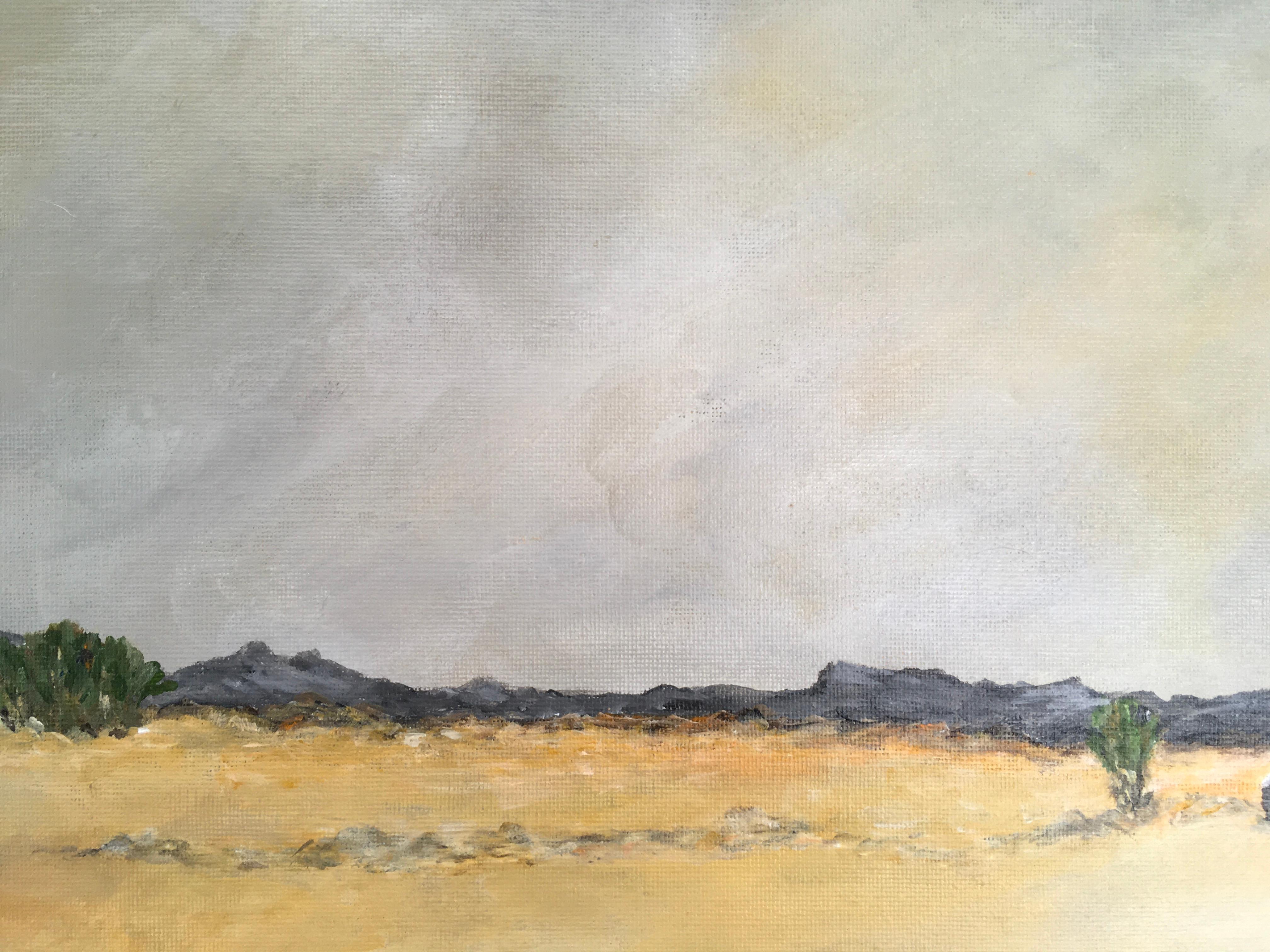 'Karoo - Dusk II', by Anthony Steyn, Acrylic on Canvas Board Painting  For Sale 4