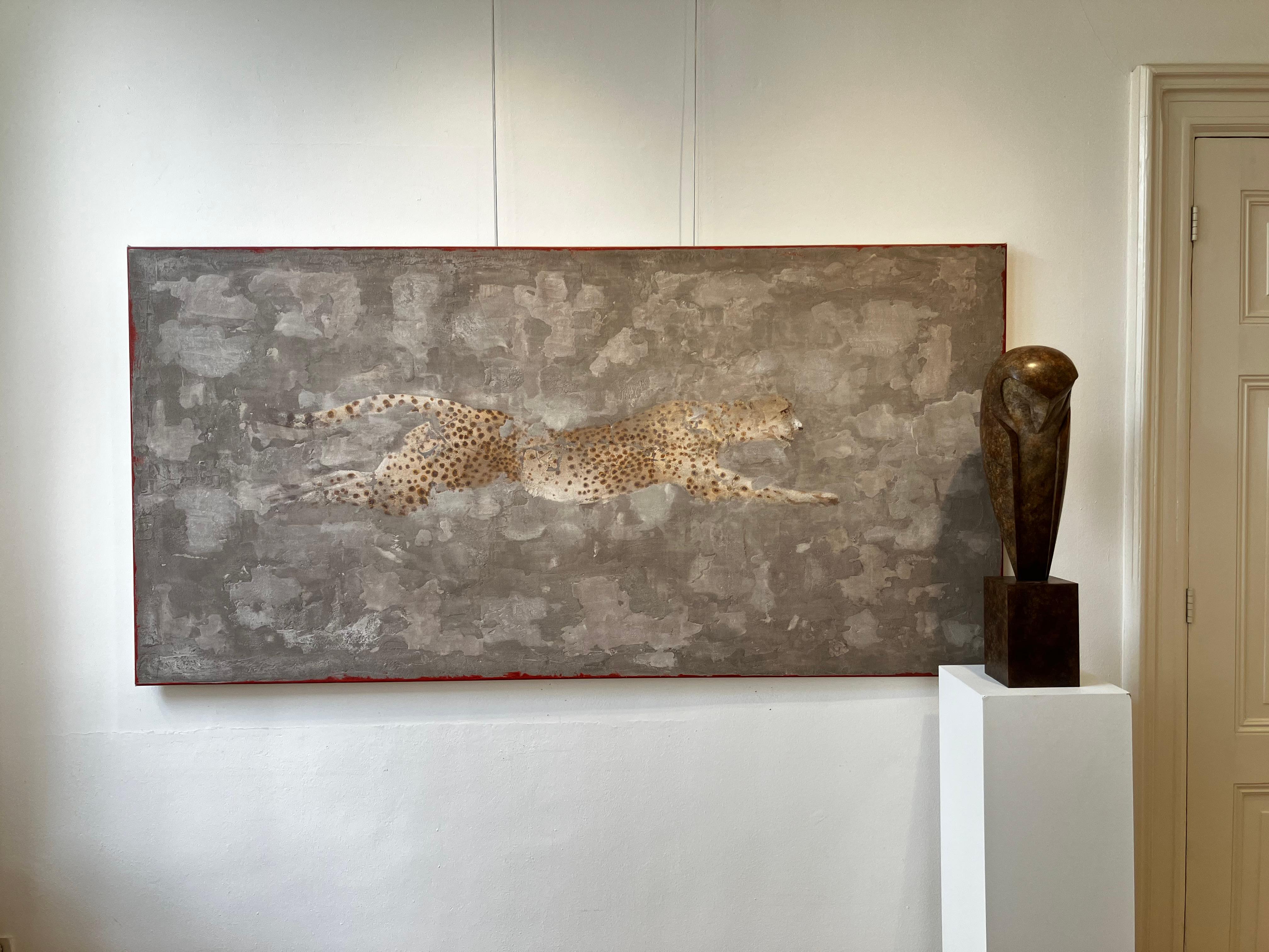 Sculpture contemporaine en bronze ''Serenity'' Portrait d'un hibou, chouette effraie brune en vente 9
