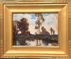 Anthony Thieme “Rural Landscape” American Impressionist New England Scene