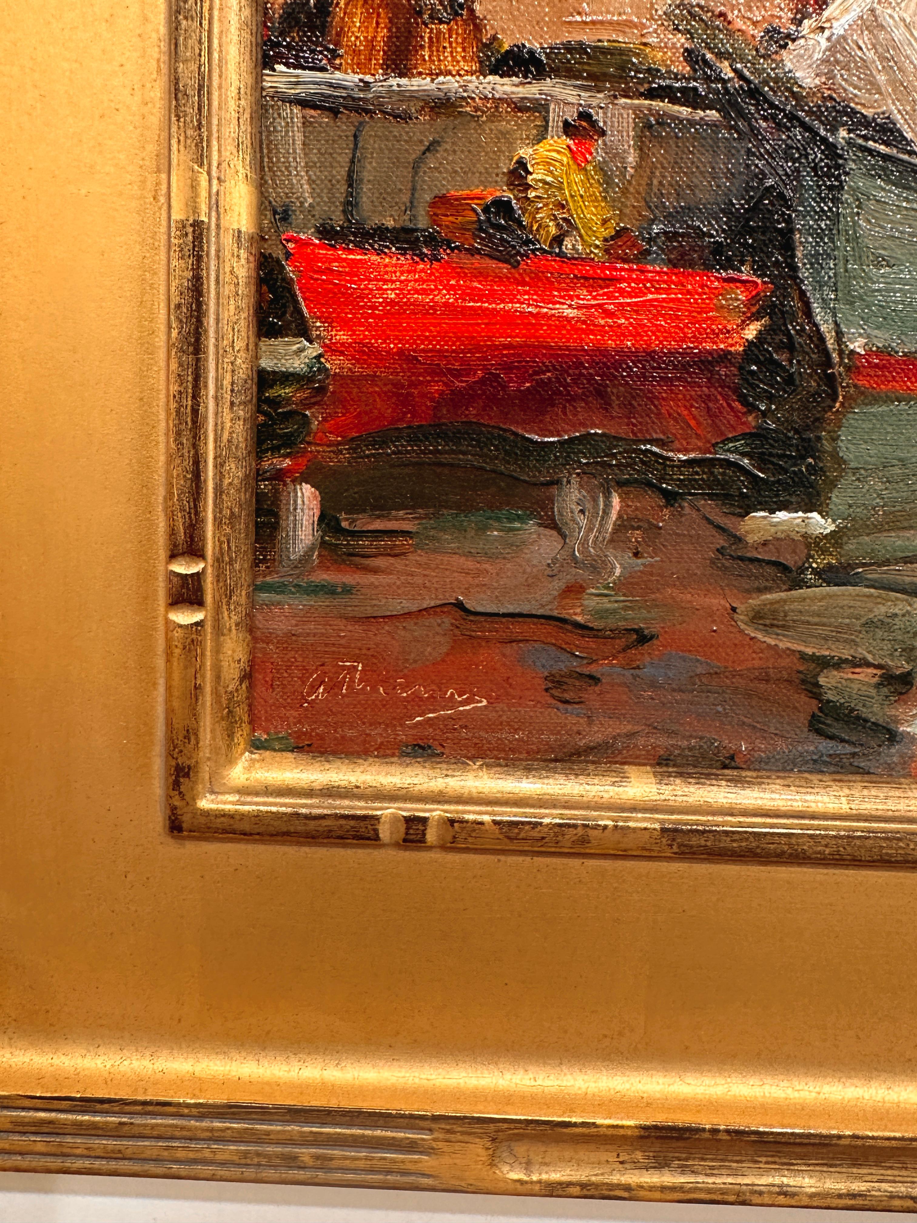 Une peinture d'Anthony Thieme « In the Morning (Rockport Wharf)  en vente 2