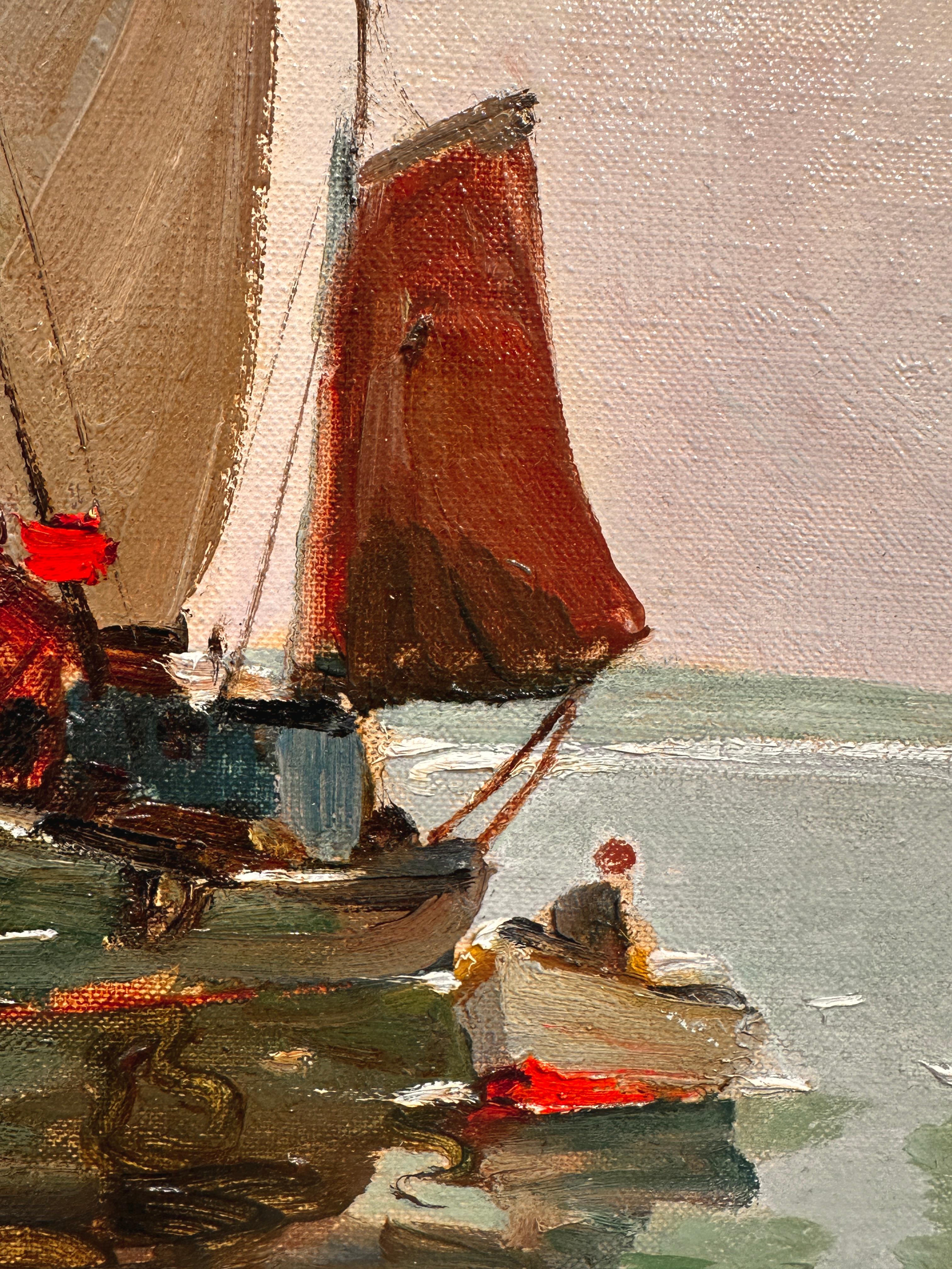 Une peinture d'Anthony Thieme « In the Morning (Rockport Wharf)  en vente 3