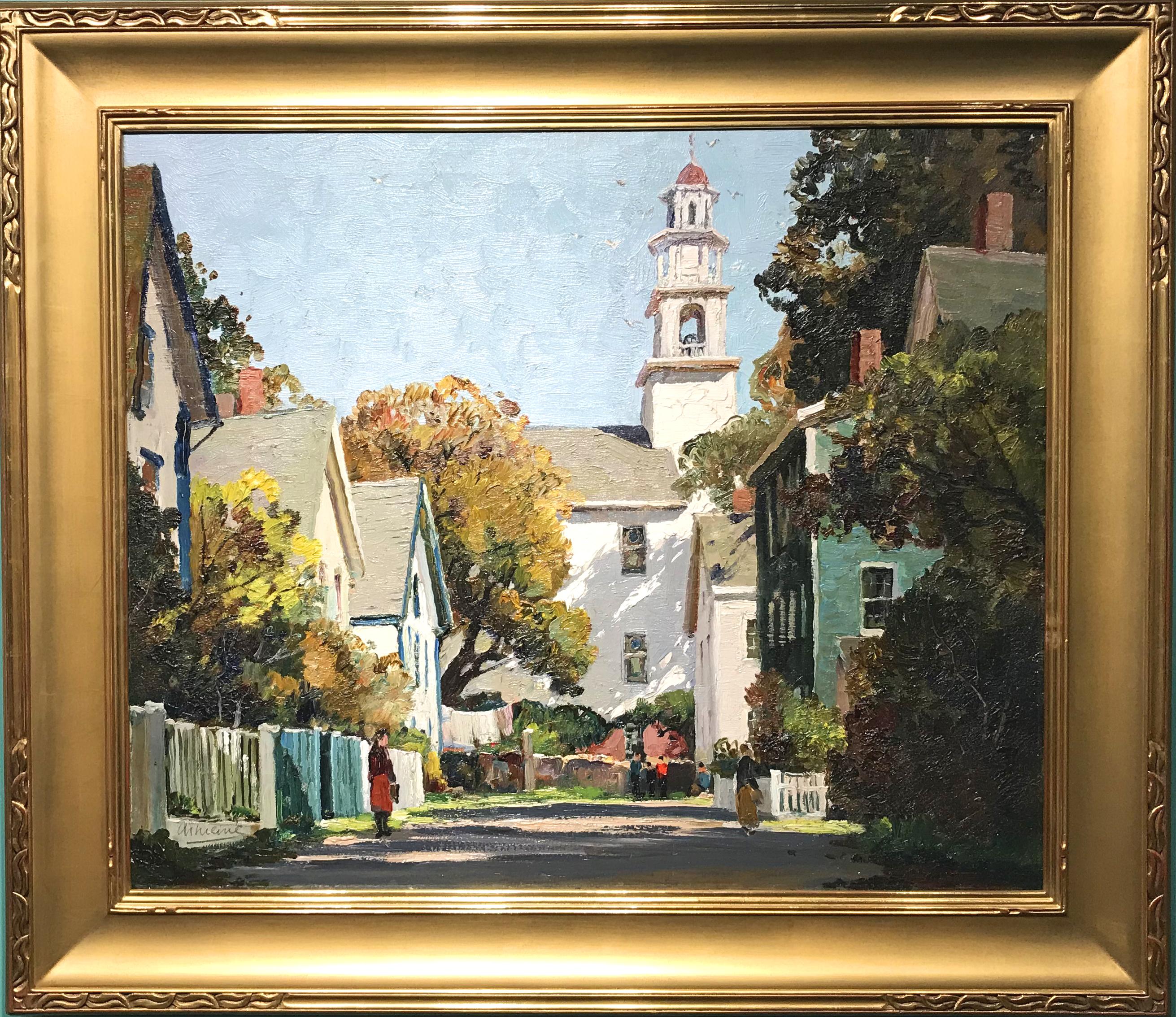 Anthony Thieme Landscape Painting - Late Afternoon Gould Court, Gloucester