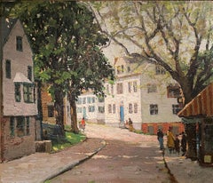 "Main Street, Rockport, Cape Ann, " Anthony Thieme, Summer Street Scene Landscape