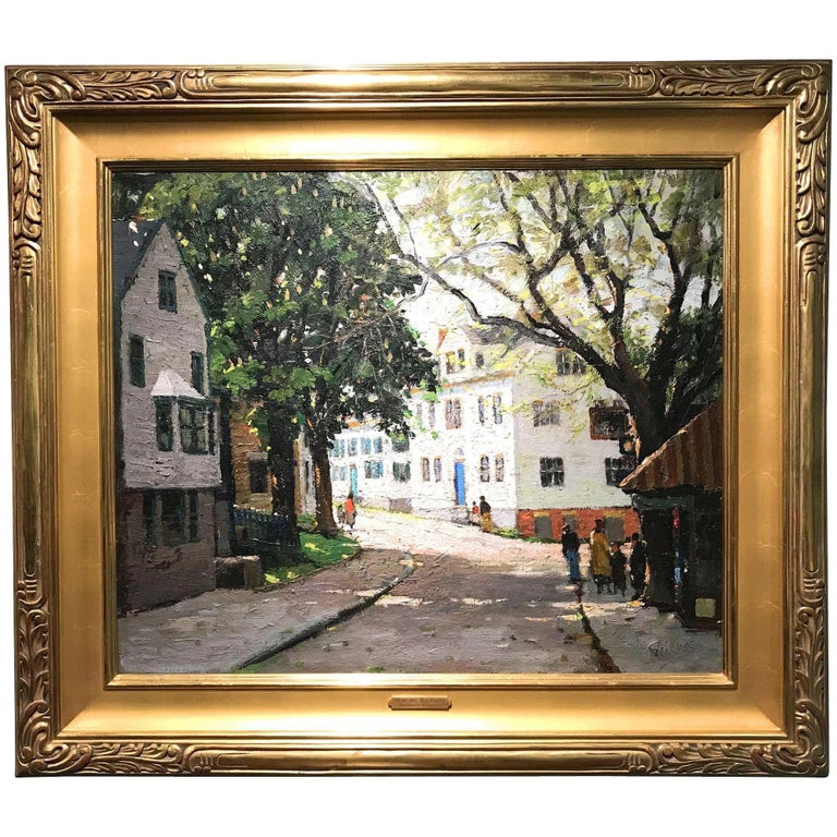 Main Street, Rockport - Painting by Anthony Thieme
