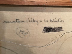 "Mountain Village in Winter" Anthony Thieme, Snowy Landscape