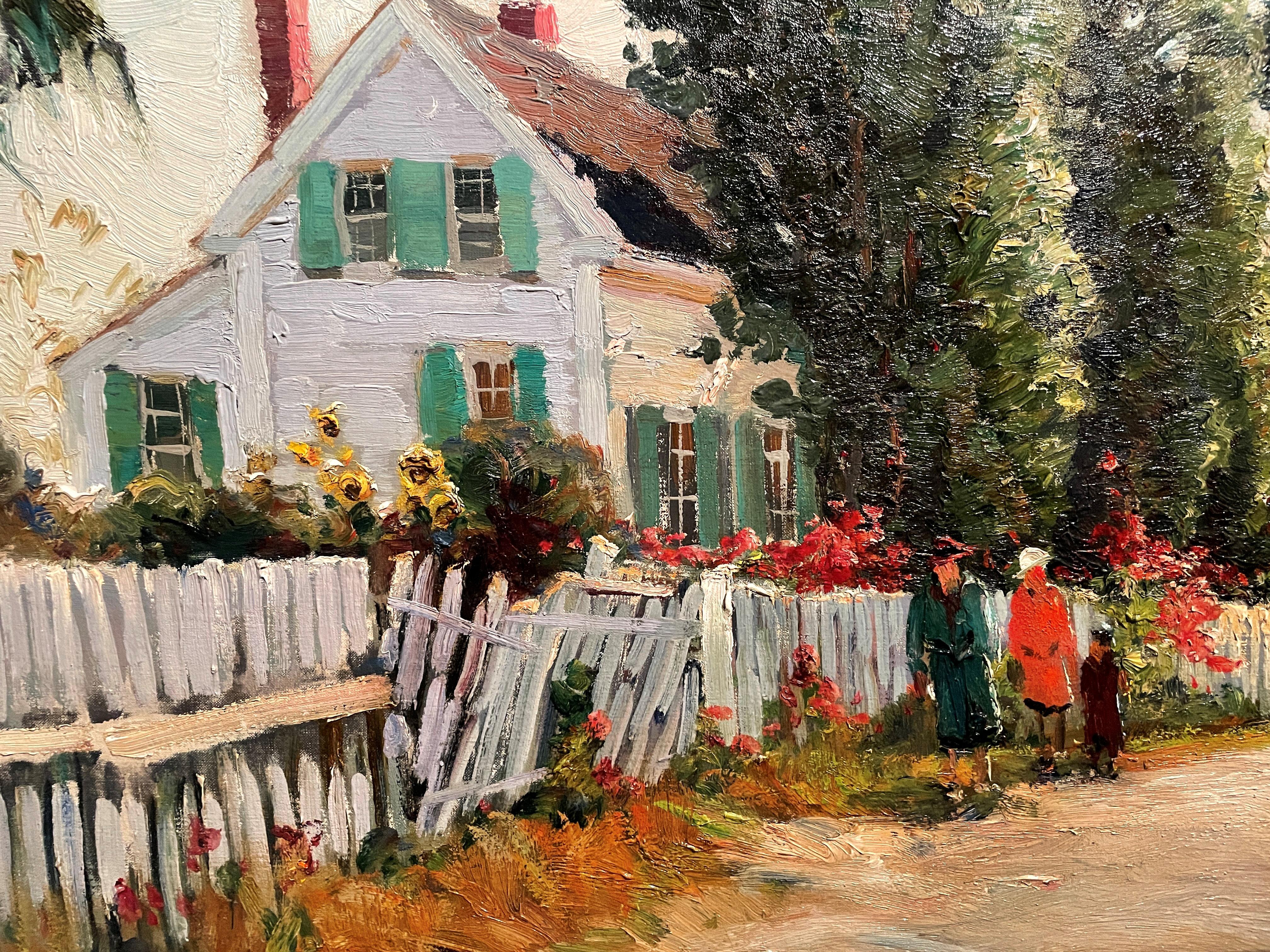 Anthony Thieme (1888 - 1954)
Other Side of Town (Leading to Pigeon Cove)
Oil on canvas
30 x 36 inches
Signed lower left

Provenance:
David H. Hall Fine Art, Dover, Massachusetts
Vose Galleries, Boston, Massachusetts
Private Collection, New
