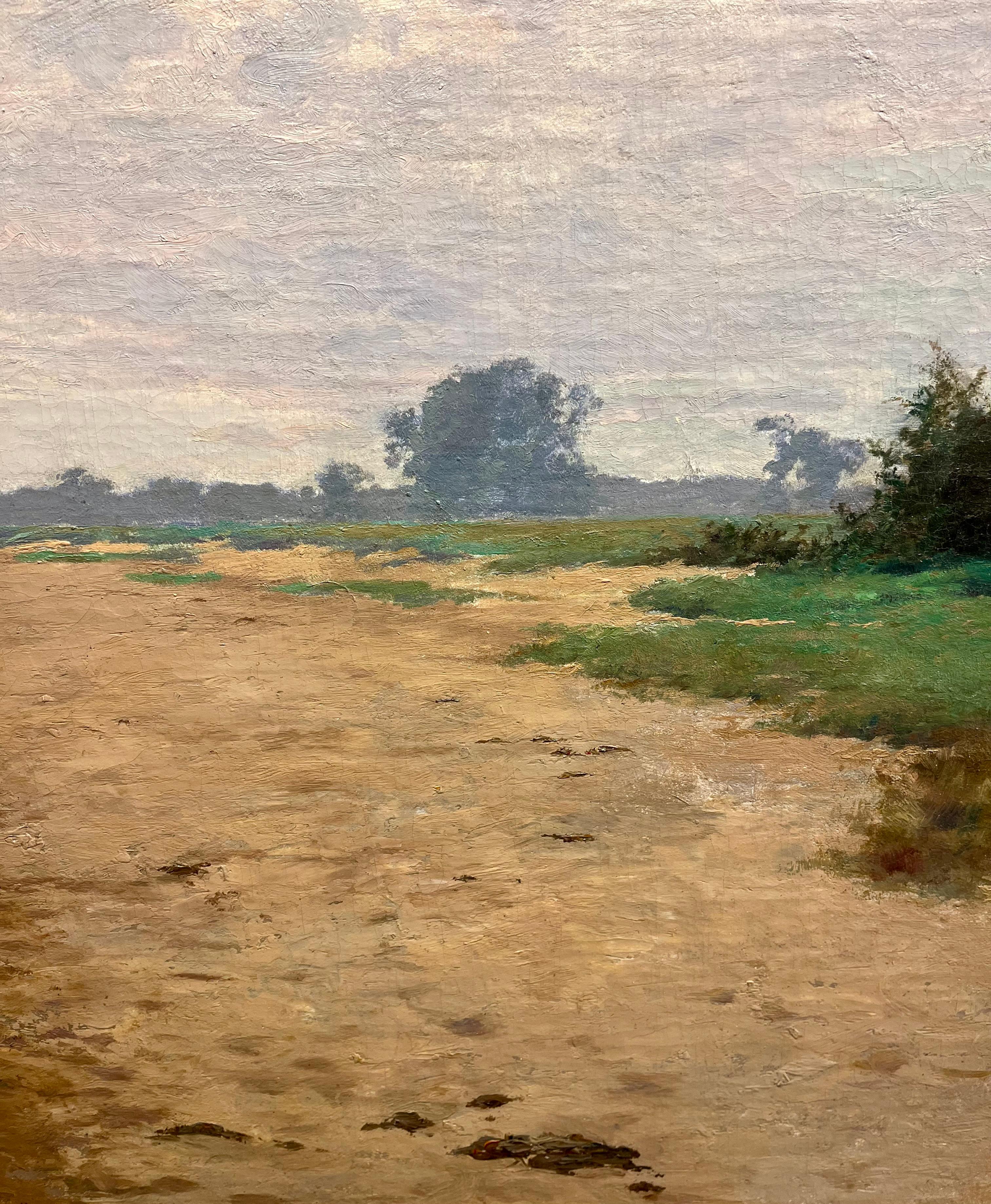 Stono Bay, South Carolina - Brown Landscape Painting by Anthony Thieme