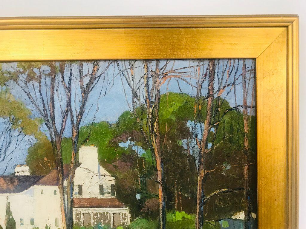 Anthony Thieme Rockport Artist Oil on Board of White House 3