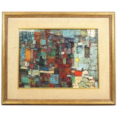 Anthony Toney Abstract Impressionist 'City' Impasto Oil Painting
