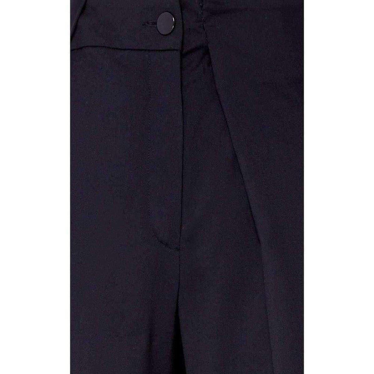 Anthony Vaccarello Asymmetrische schwarze Hosen-Shorts FR 38 (US8) (Schwarz) im Angebot