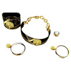 Used ANTHONY VACCARELLO x VERSUS VERSACE DOUBLE HOOPED LION SET