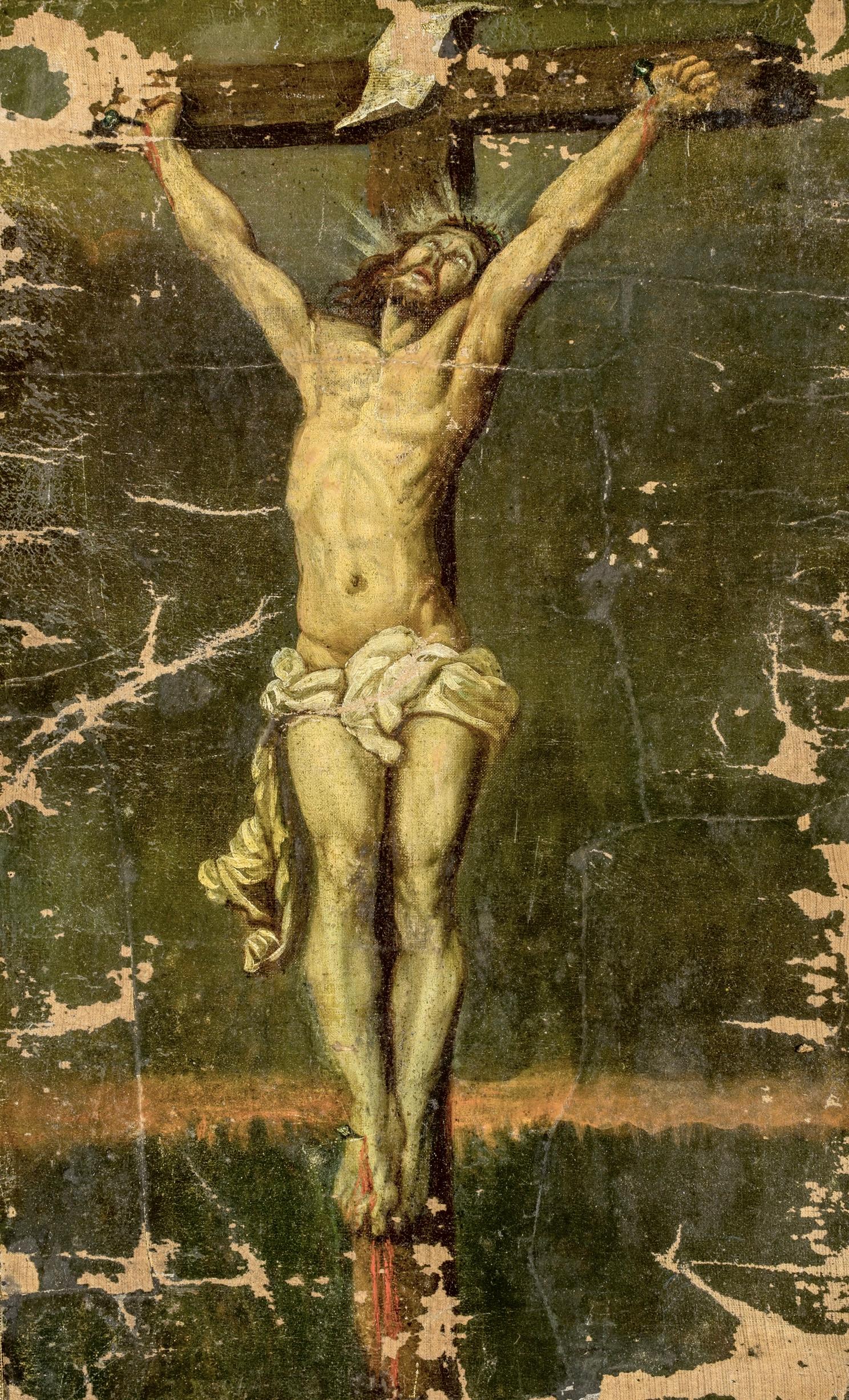 Anthony Van Dyck Portrait Painting – 17th Century Antoon van Dyck Follower Religious Painting