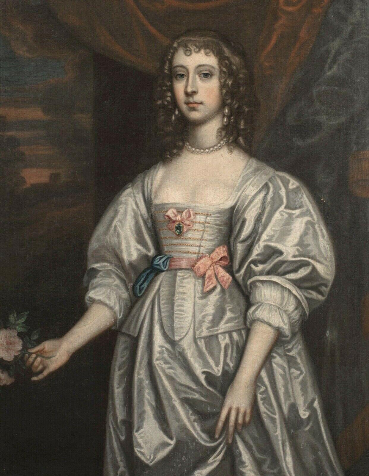 Portrait Of A Lady, Frances Bard (1646-1702) Mistress of The Duke Of Cumberland  - Painting by Anthony Van Dyck