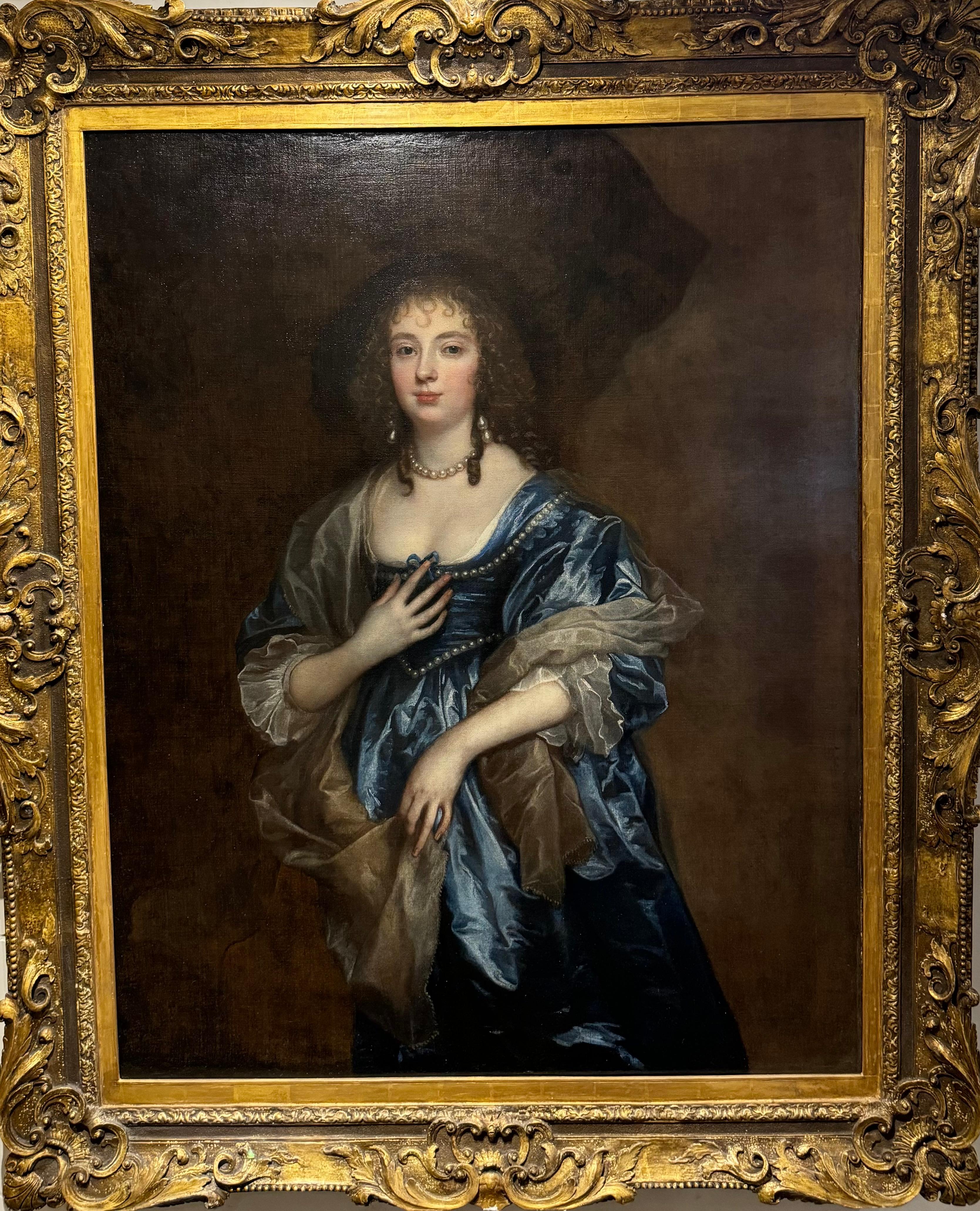 Ritratto a tre quarti di Anne, Lady Russell, poi contessa di Bedford (1615-1684), in abito blu. Attribuito a Sir Anthony Van Dyck. 

Anne Carr, Lady Russell, una bellezza stimata, era chiaramente la preferita di Sir Anthony Van Dyck. Ci sono sei