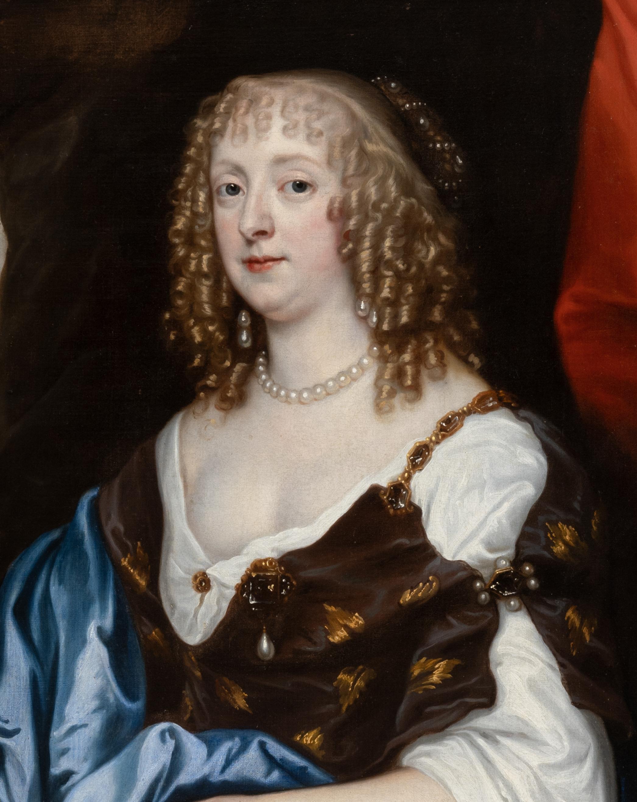 Porträt von Catherine Murray, Gräfin von Dysart, Rosen, vergoldeter Rahmen, Van Dyke im Angebot 5