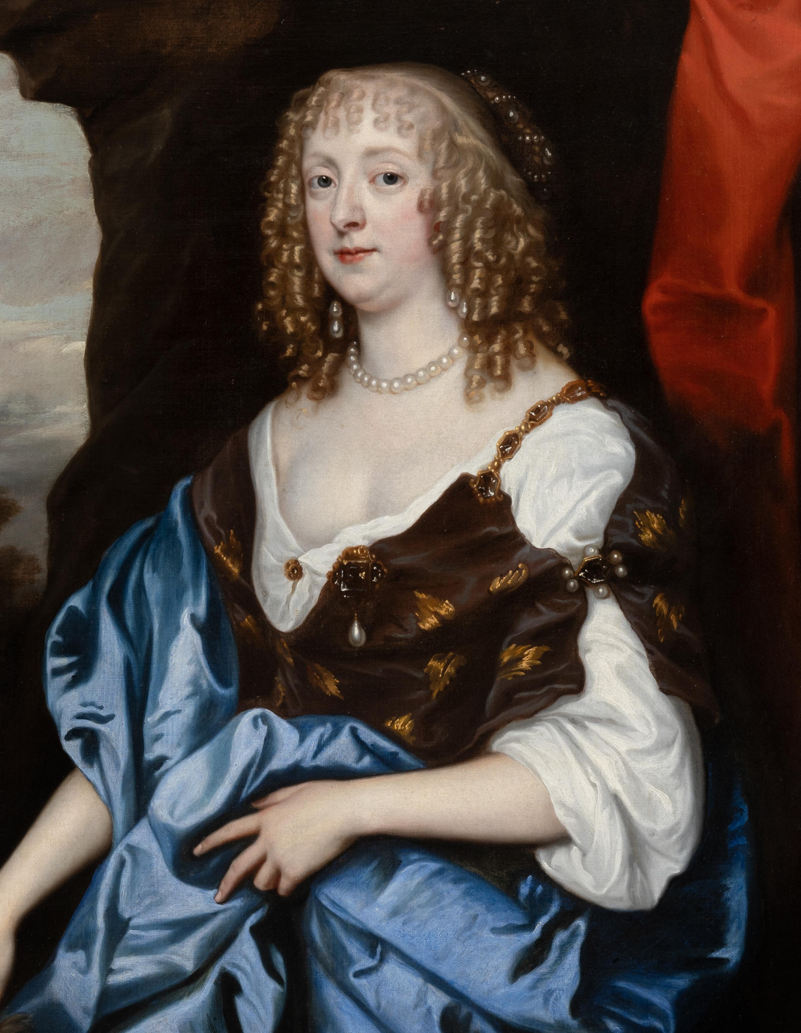 Porträt von Catherine Murray, Gräfin von Dysart, Rosen, vergoldeter Rahmen, Van Dyke im Angebot 2