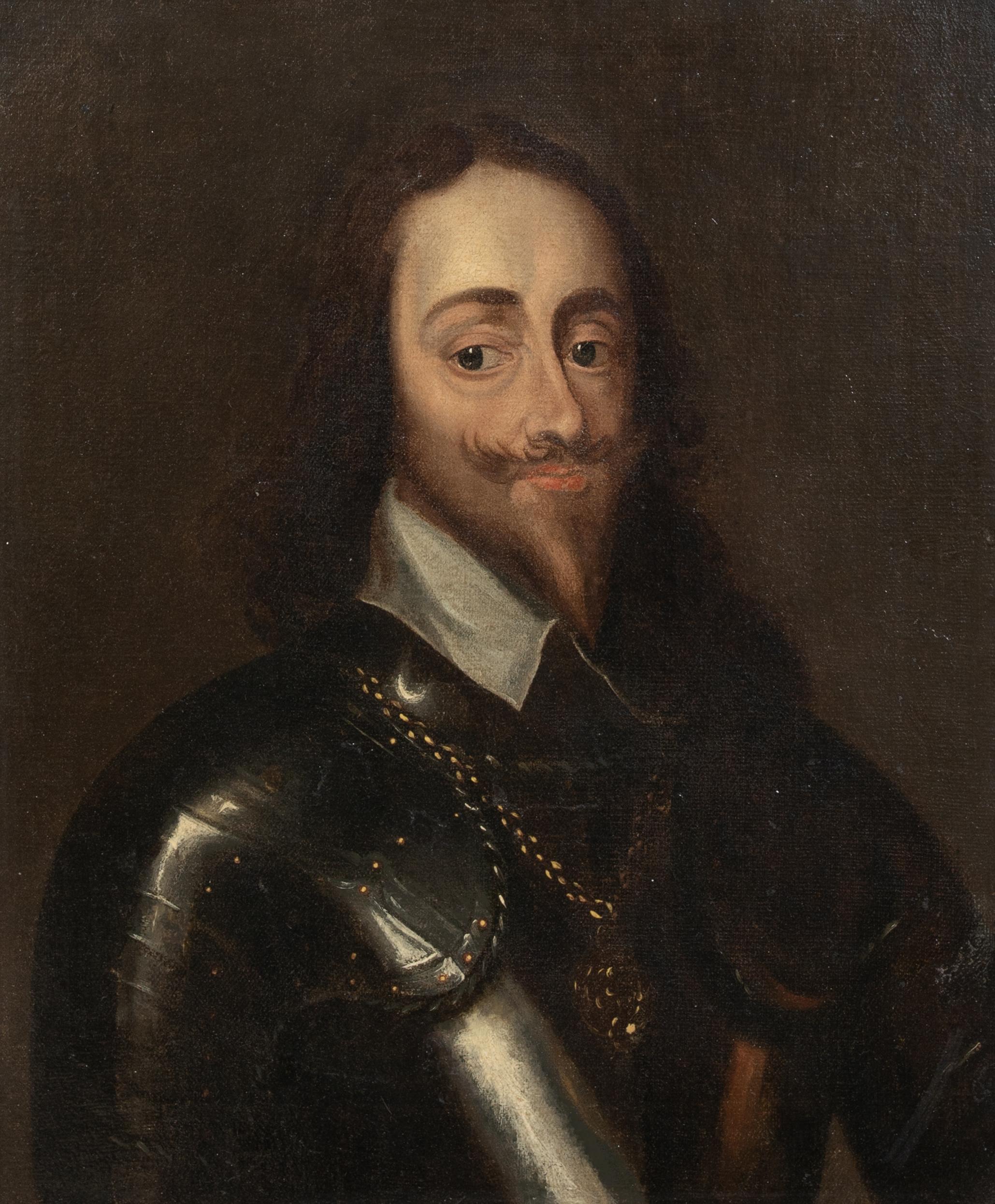 Ritratto di Charles I che indossa l'Ordine della Giarrettiera, XVII secolo 

cerchia di Anthony Van Dyck (1599-1641)

Ritratto di Charles Charles del XVII secolo, olio su tela. Ritratto di eccellente qualità e condizione di King Charles I con la sua