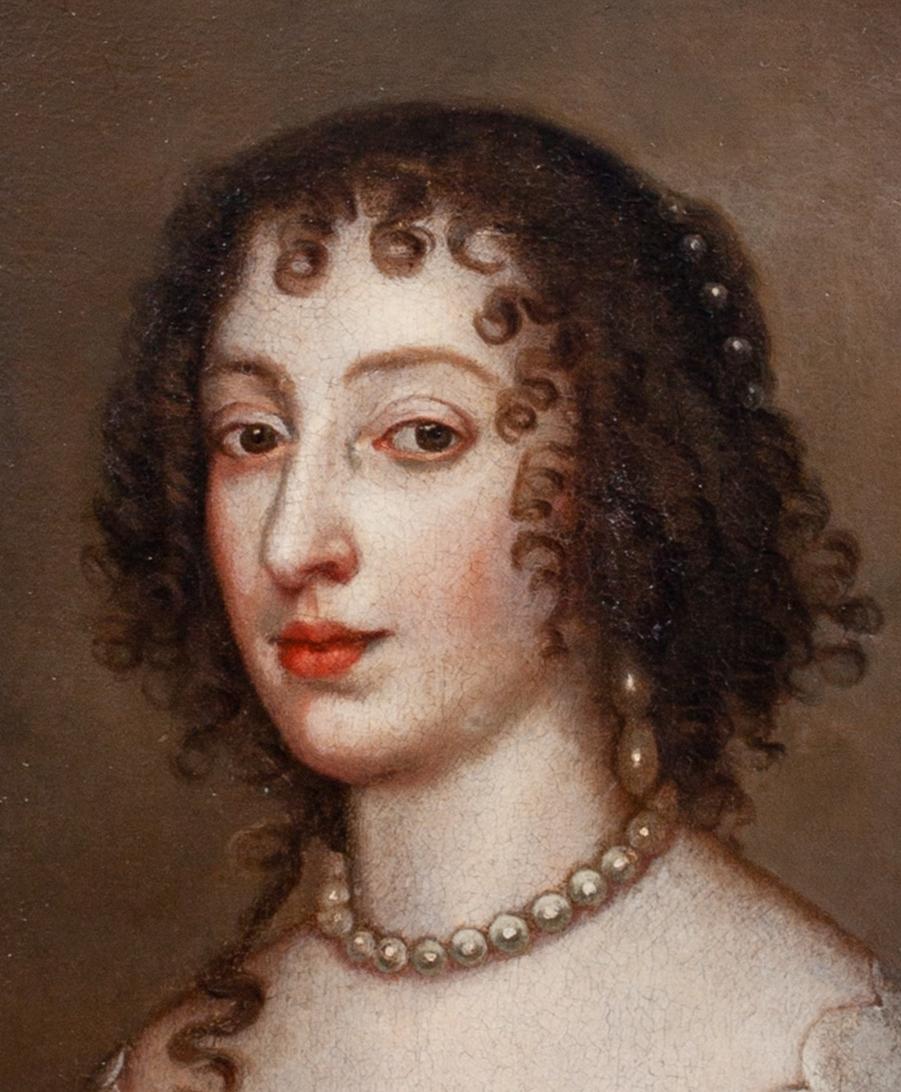 Portrait d'Henrietta Maria (1609-1669) Reine d'Angleterre, 17ème siècle 3